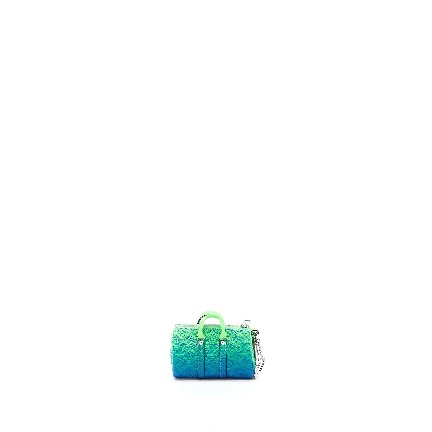 Louis Vuitton Mini Keepall Earphones Pouch Taurillon Illusion Green/Blue