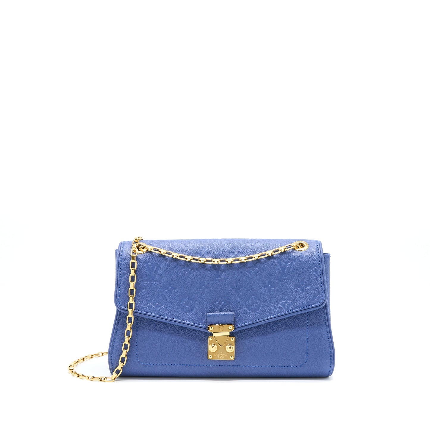 Louis Vuitton Saint Germaine Crossbody Purse Monogram Empreinte Blue