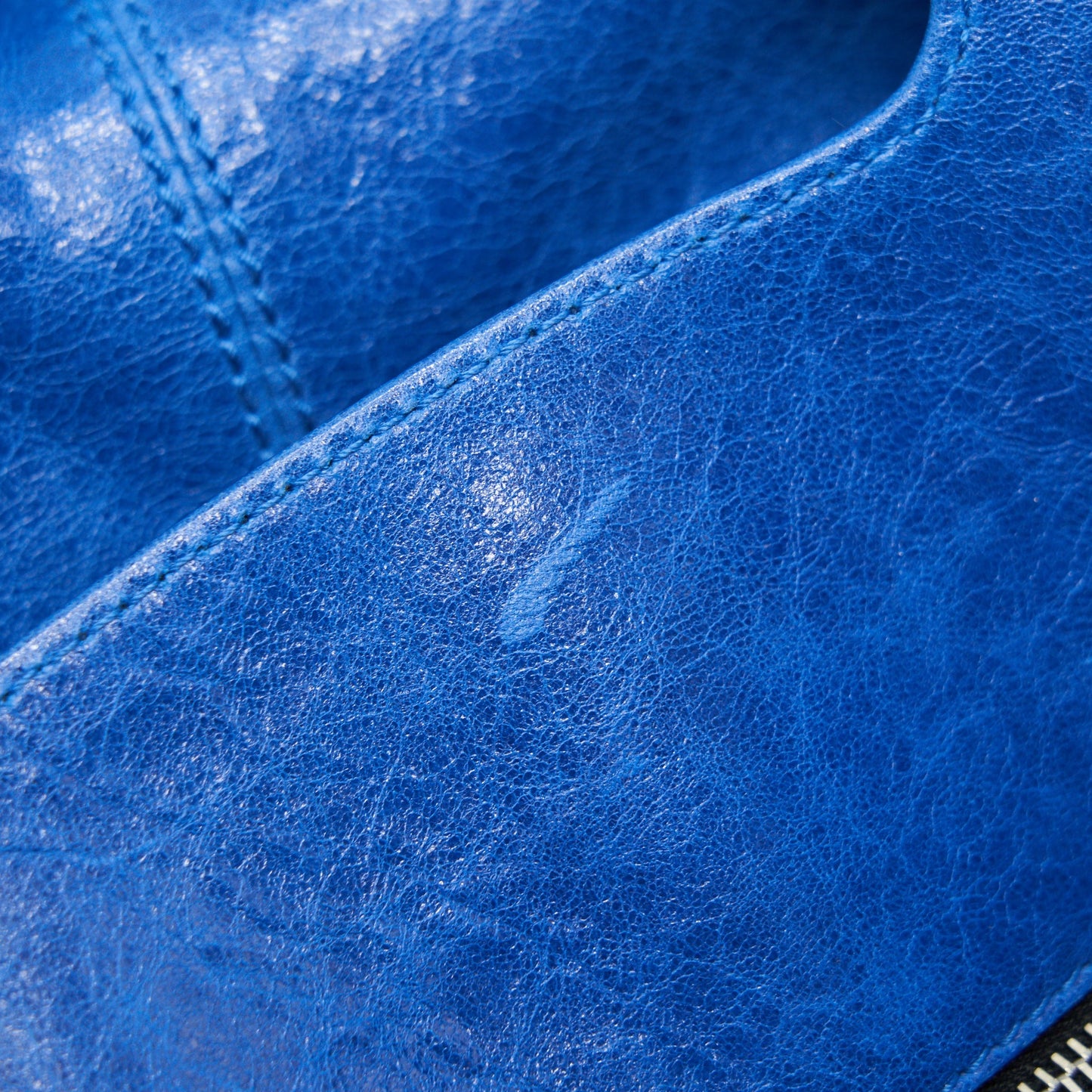 BALENCIAGA Motocross Giant Brief Bag Blue SHW