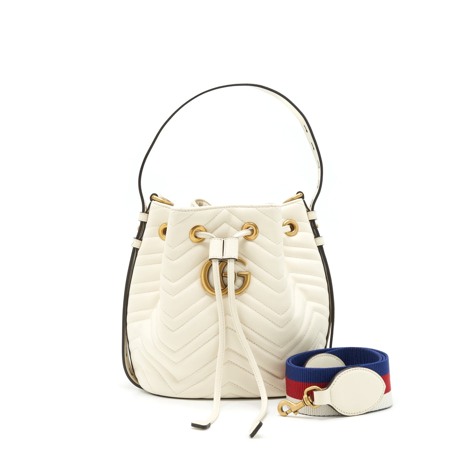 Gucci Bucket Purse White