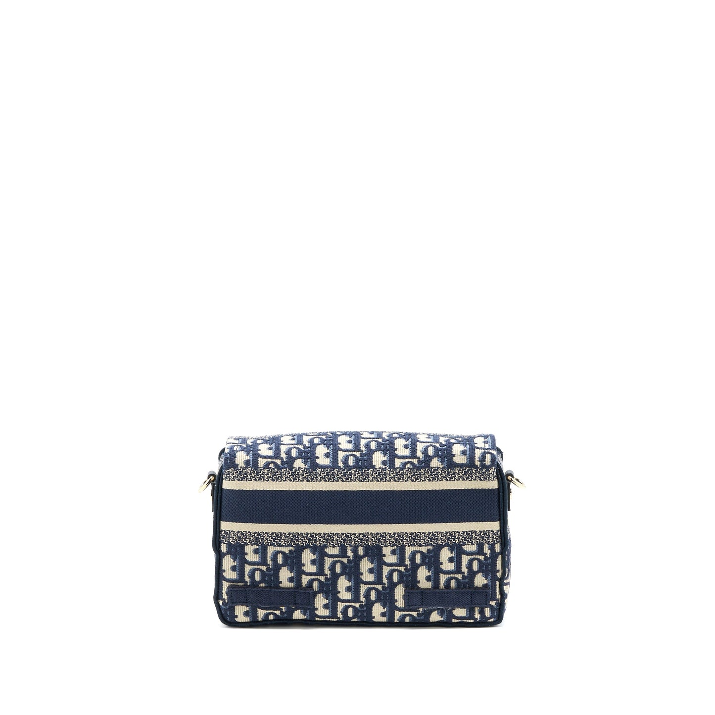 Dior Small Diorcamp Purse Blue Oblique Embroidery