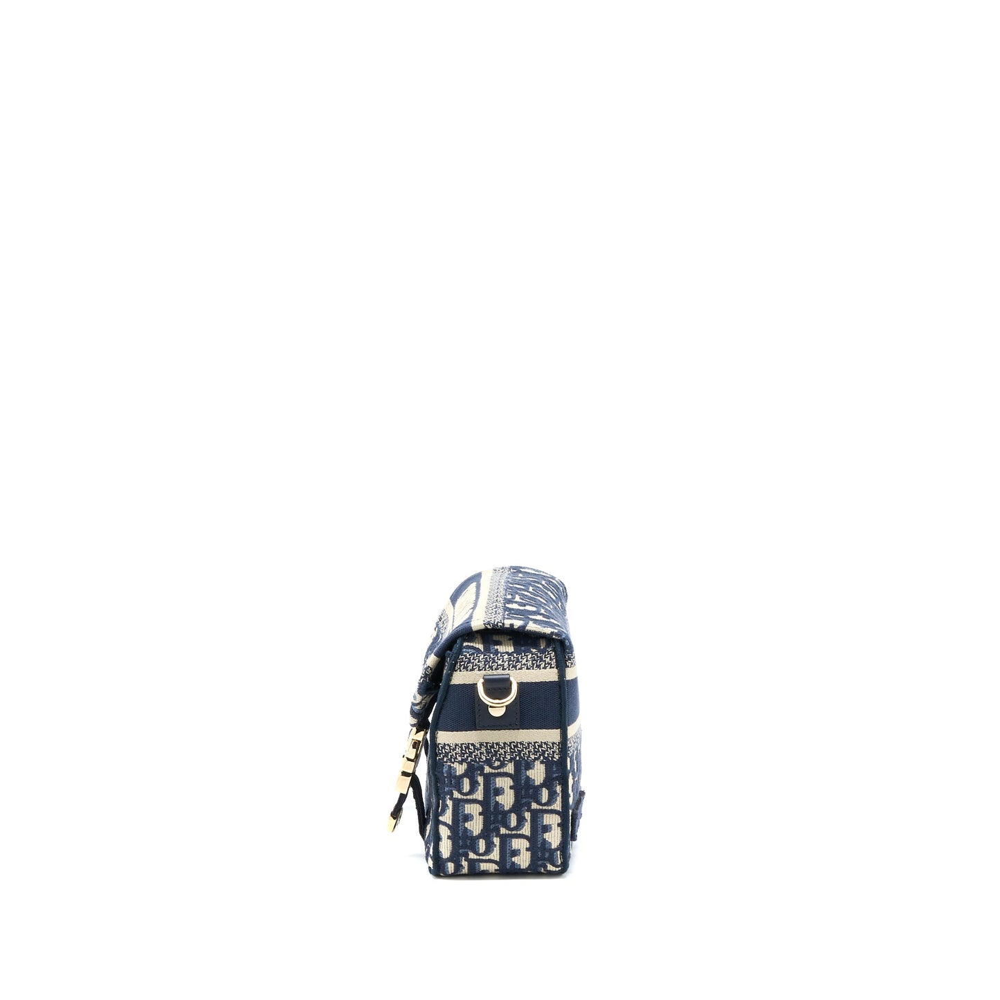 Dior Small Diorcamp Purse Blue Oblique Embroidery