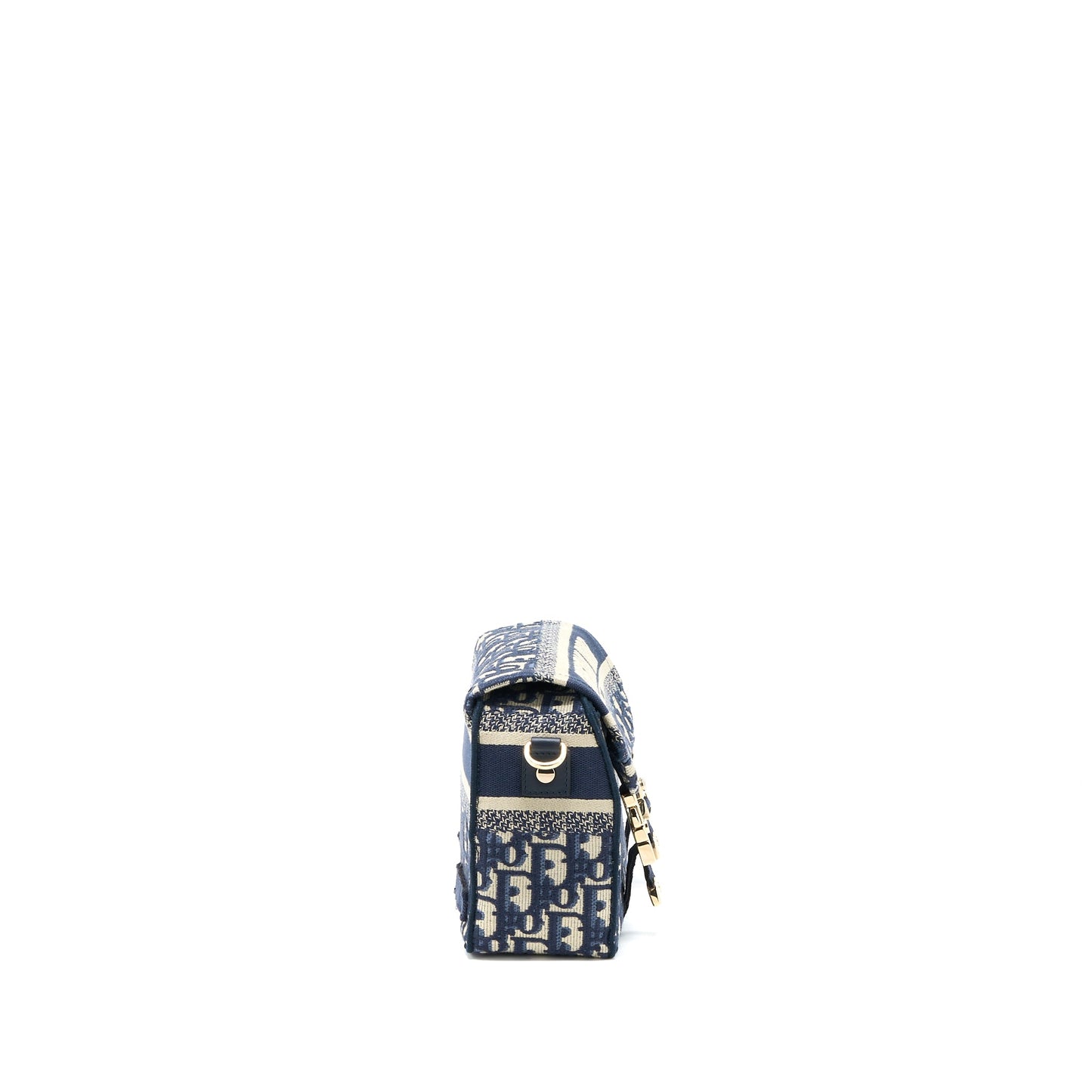 Dior Small Diorcamp Purse Blue Oblique Embroidery