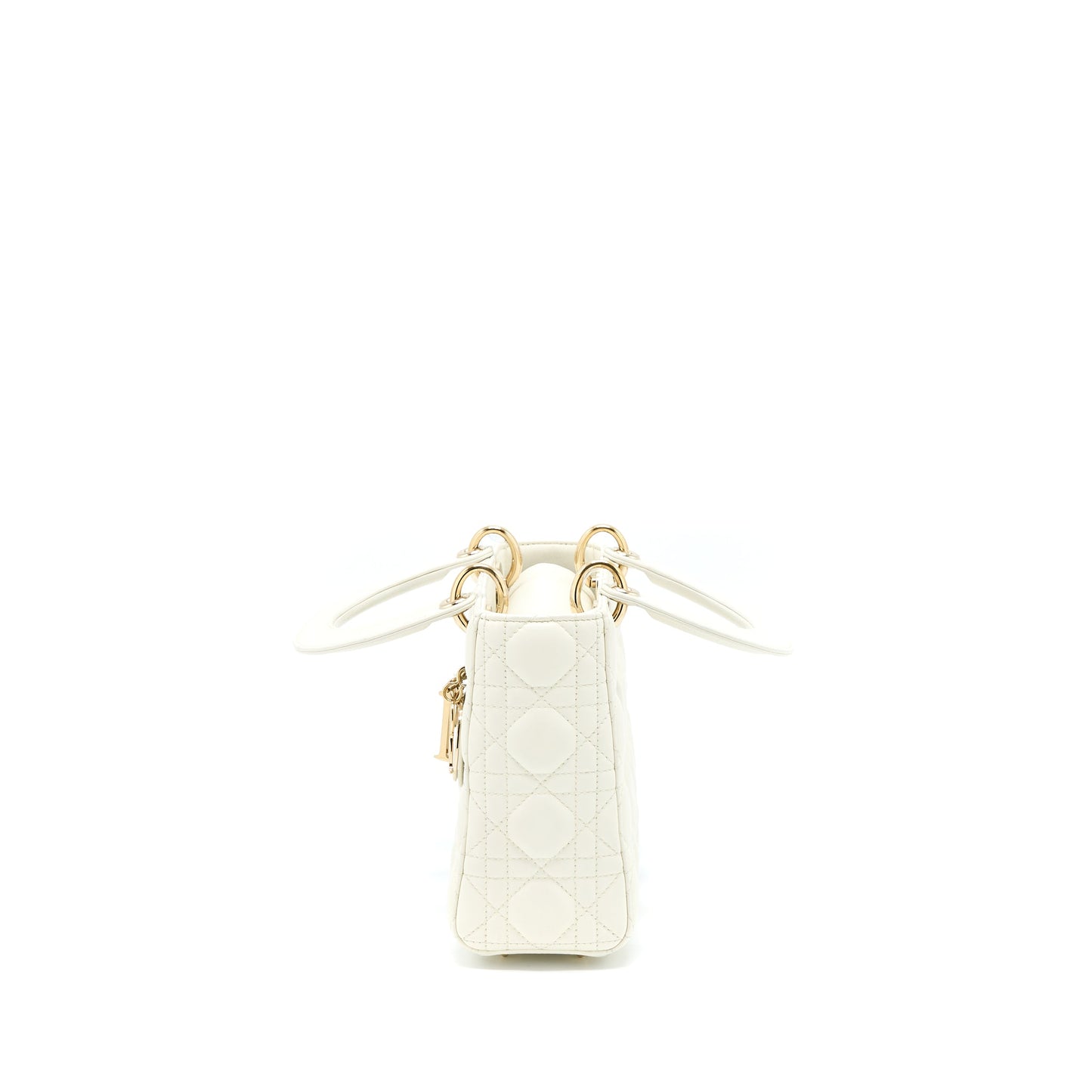 Dior Small Lady Dior Lambskin White