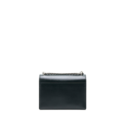 Saint Laurent Sunset Chain Purse Calfskin Dark Green