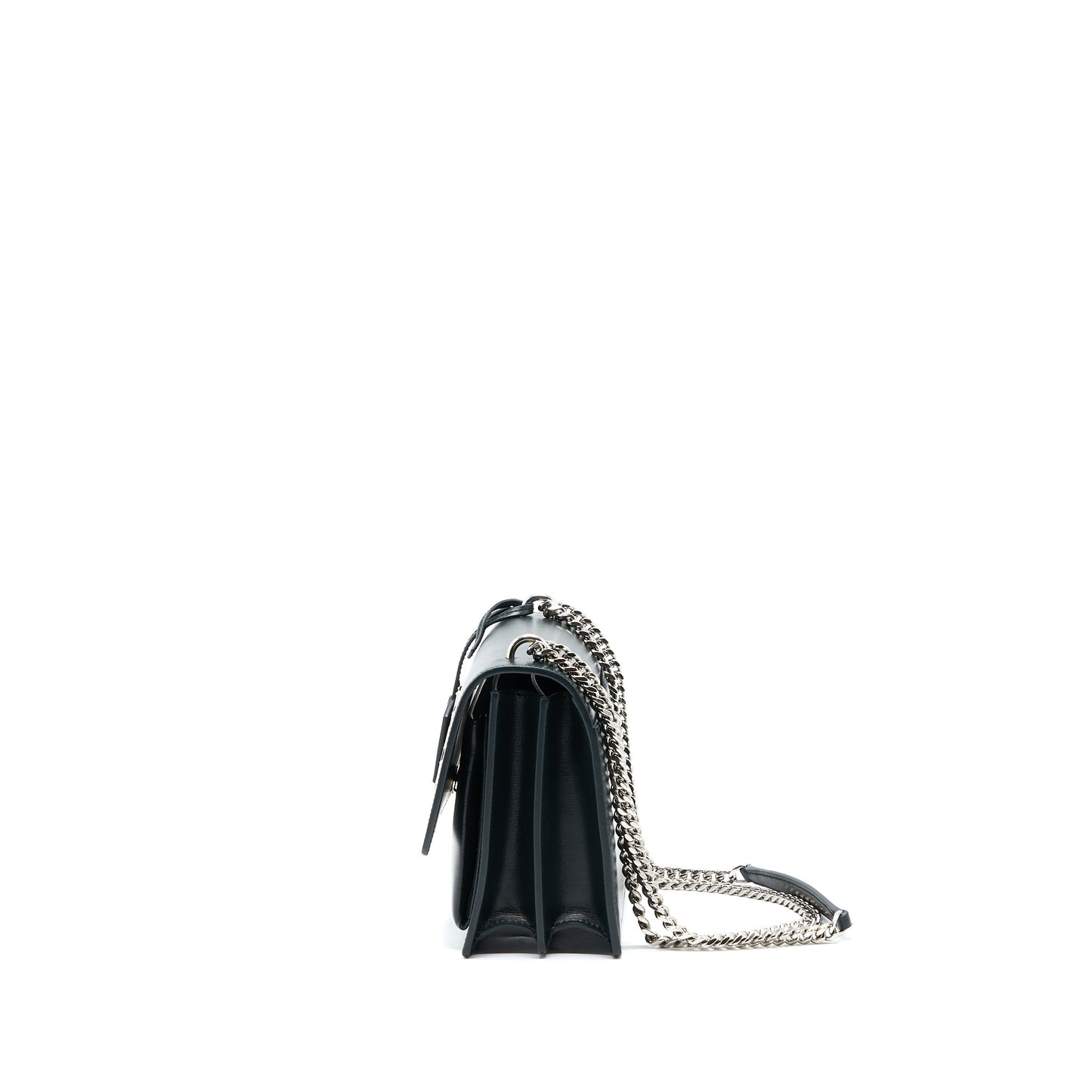 Saint Laurent Sunset Chain Purse Calfskin Dark Green