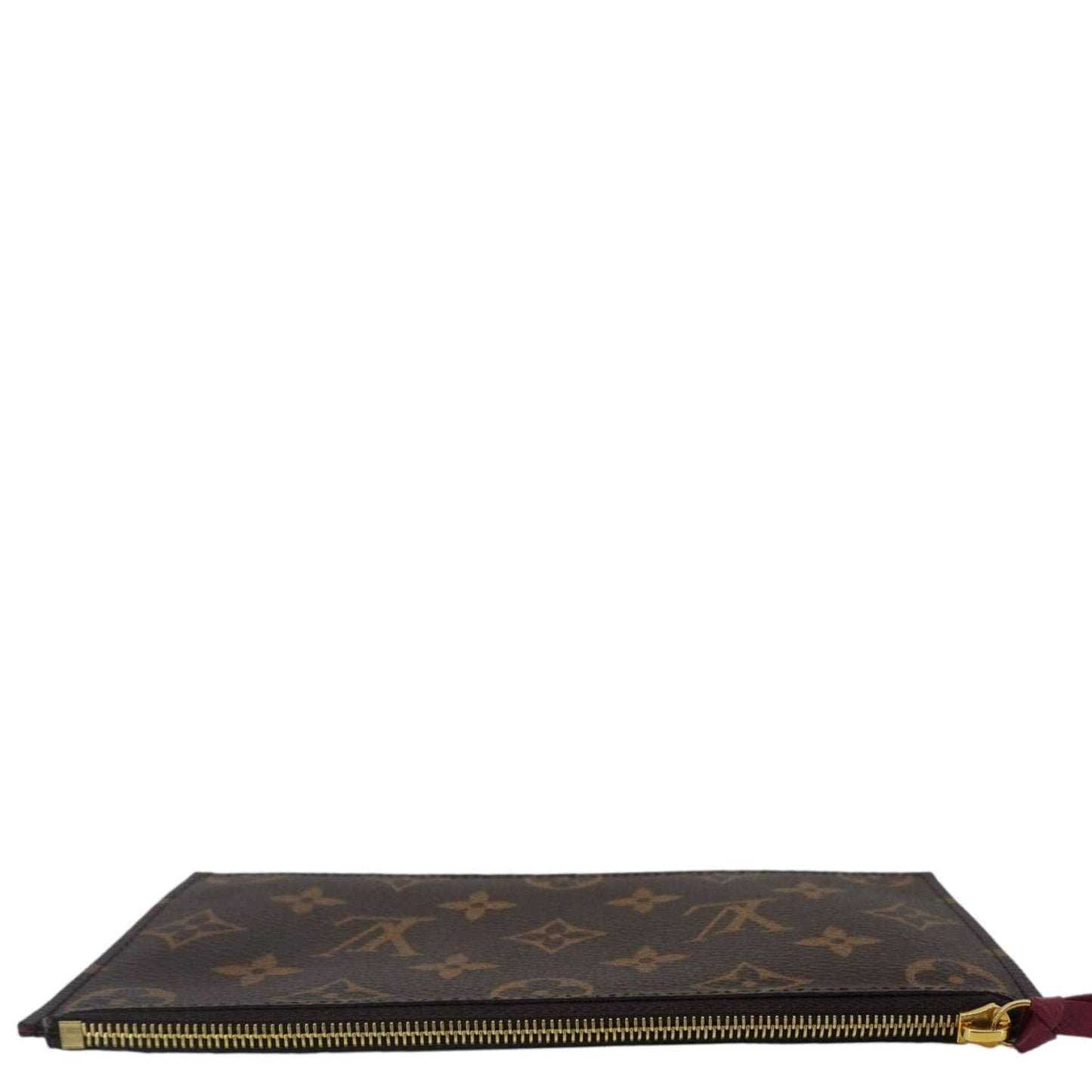 LOUIS VUITTON Felicie Zippered Monogram Canvas Insert Pouch Brown