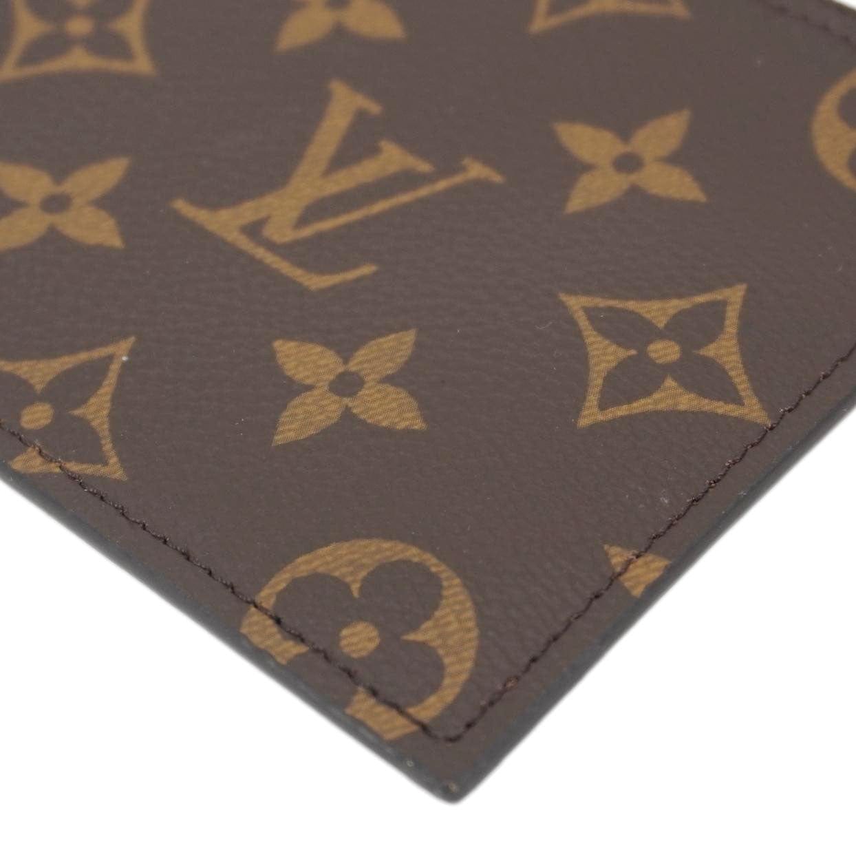 LOUIS VUITTON Felicie Zippered Monogram Canvas Insert Pouch Brown