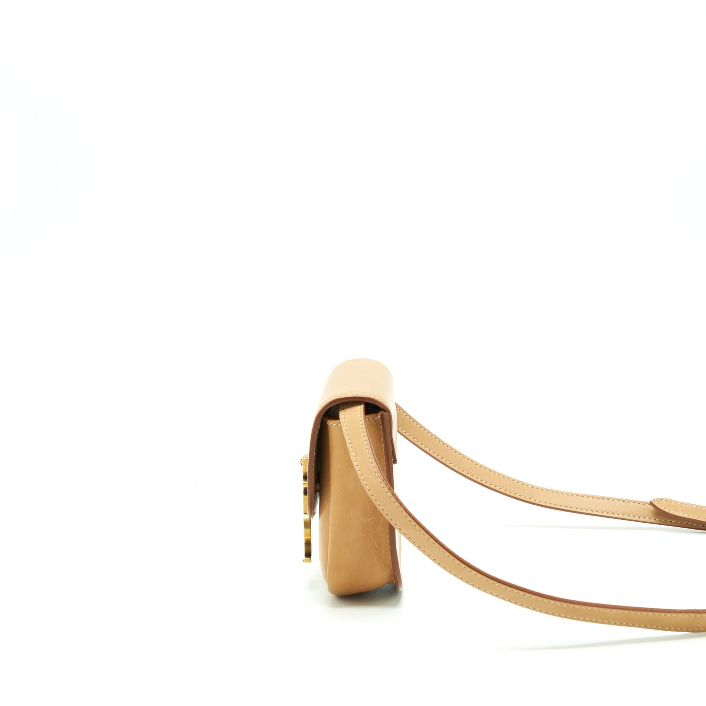 Saint Laurent/ Vintage Kaia Purse Calfskin Tan