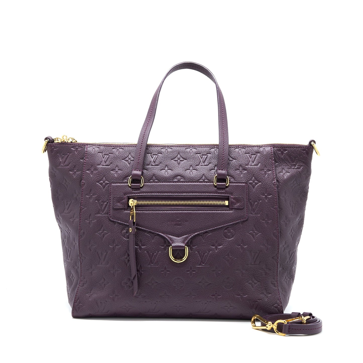 Louis Vuitton Petillance Tote Purse Monogram Empreinte Dark Purple