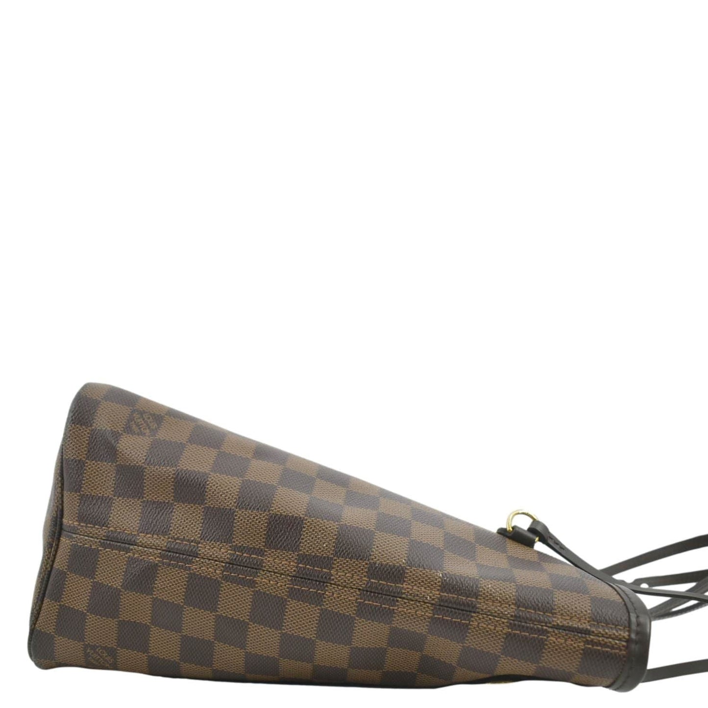 LOUIS VUITTON Neverfull MM Damier Ebene Tote Bag Brown