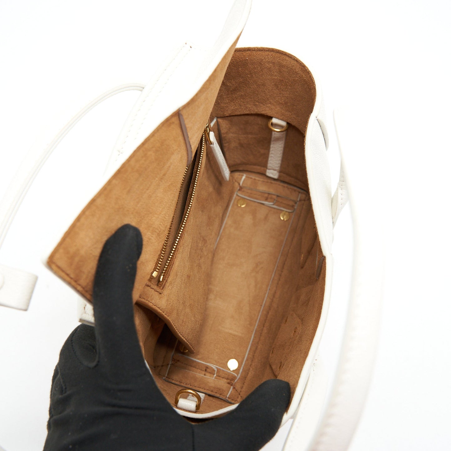 BOTTEGA VENETA MINI ARCO BAG WHITE