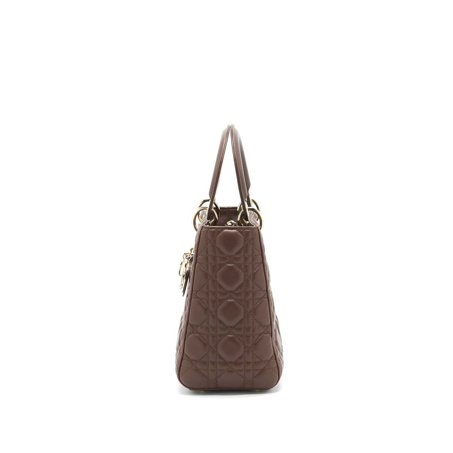 Dior medium Lady Dior Chocolate Brown