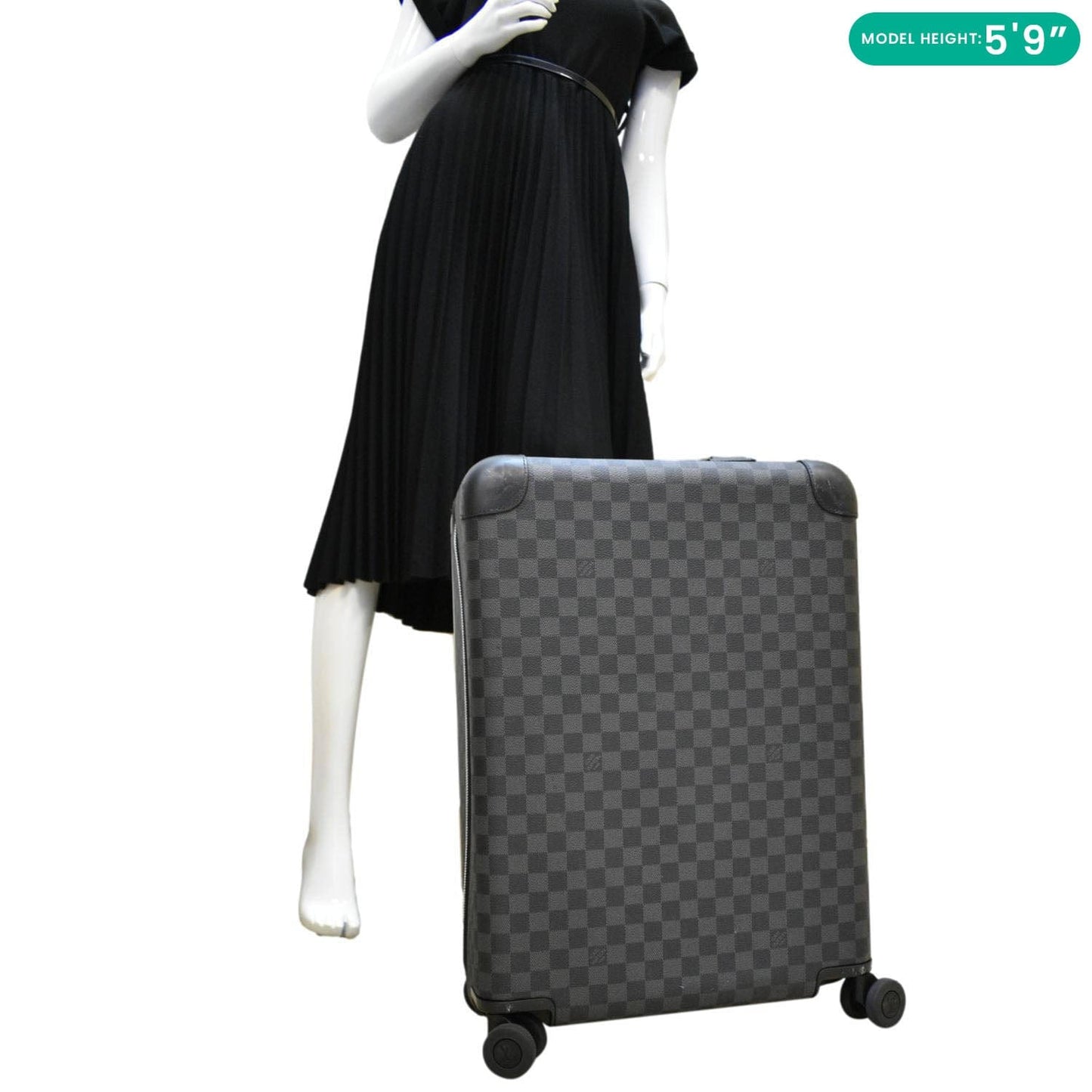LOUIS VUITTON Horizon 55 Damier Graphite Canvas Rolling Suitcase Black