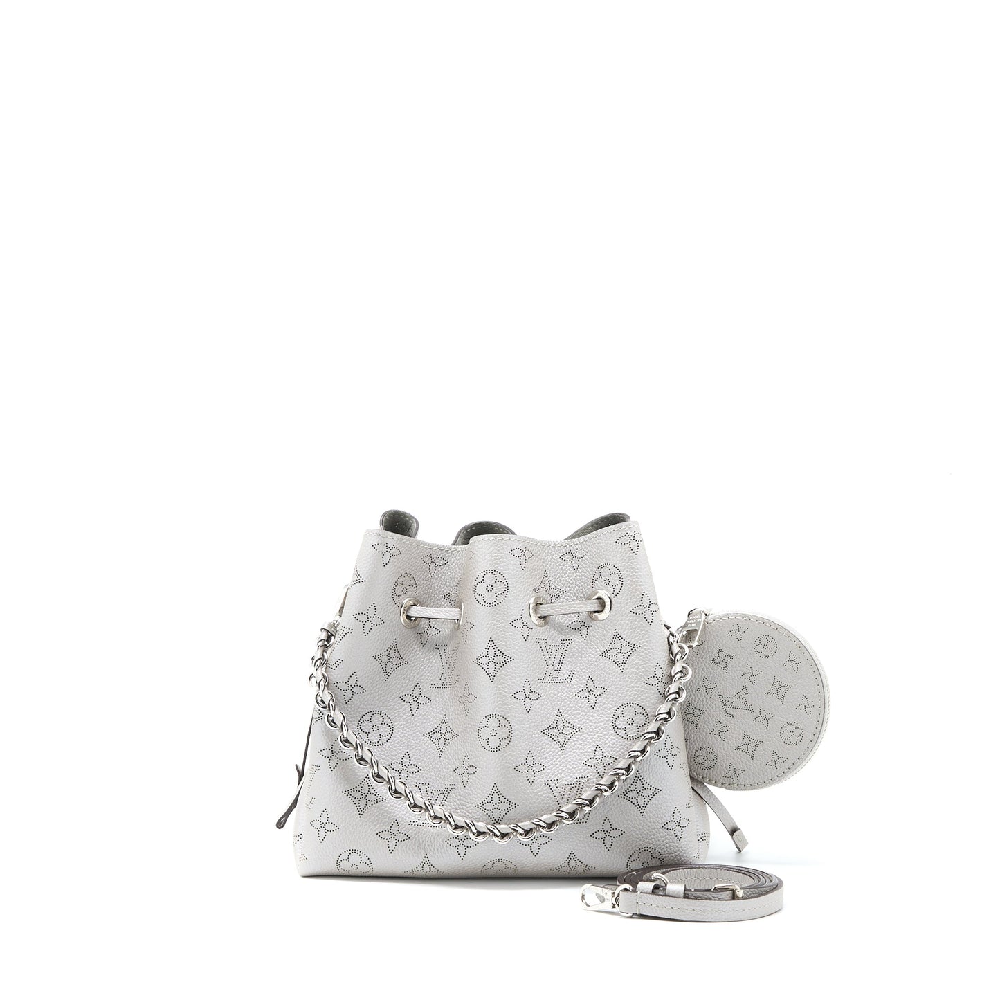 Louis Vuitton Bella Bucket Purse Calfskin Silver (New Version)