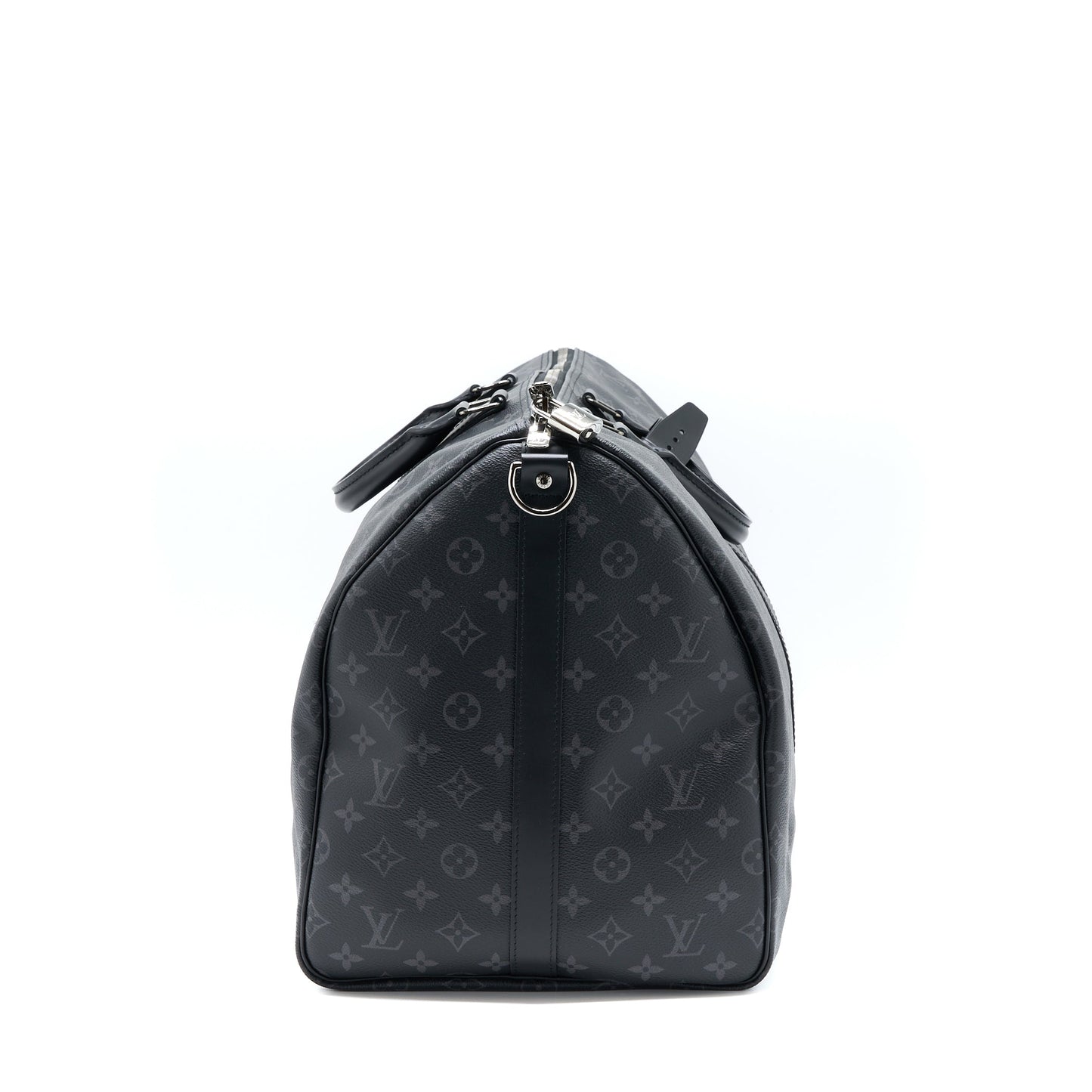 Louis Vuitton Keepall 55 with Shoulder Strap Monogram Eclipse Canvas
