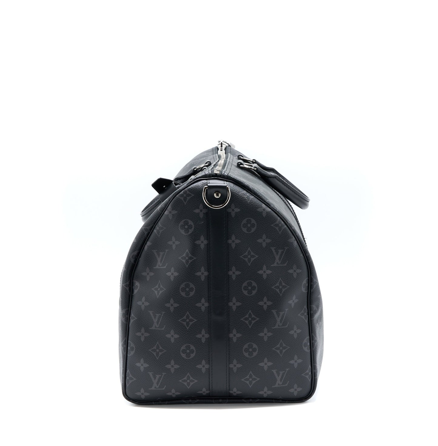 Louis Vuitton Keepall 55 with Shoulder Strap Monogram Eclipse Canvas