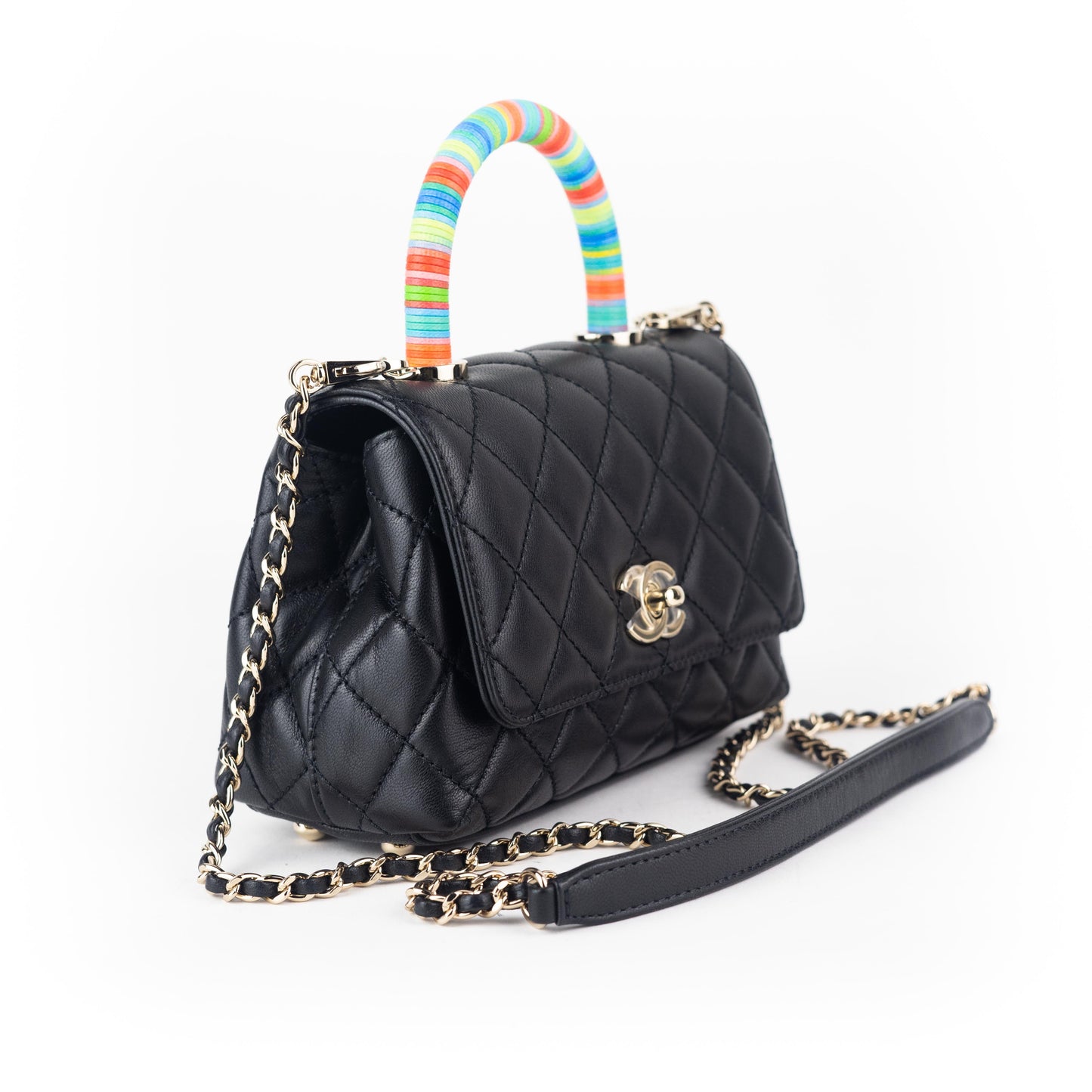 Chanel Extra Mini Rainbow Top Handle Bag