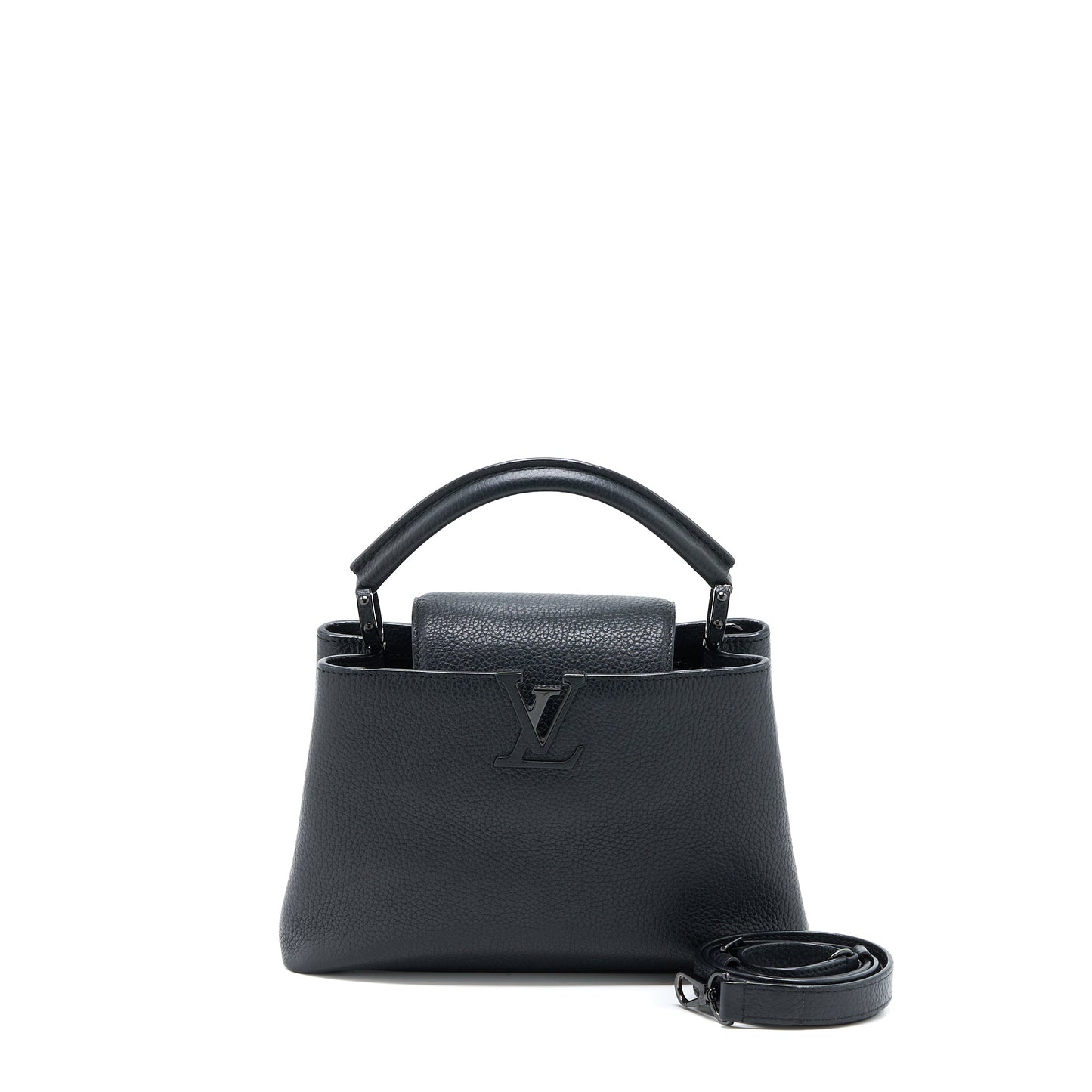Louis Vuitton Capucines Taurillon So Black with Black Hardware