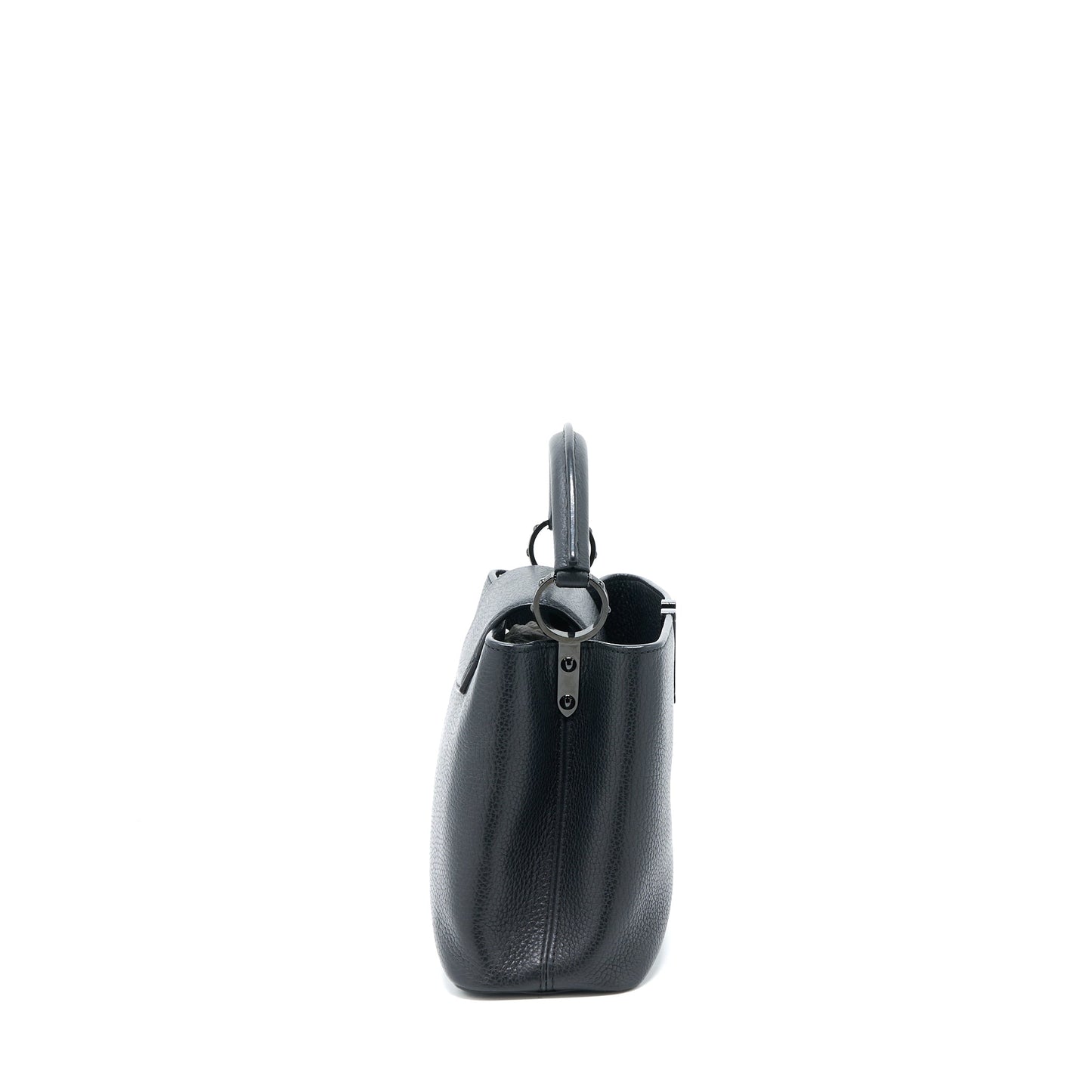 Louis Vuitton Capucines Taurillon So Black with Black Hardware