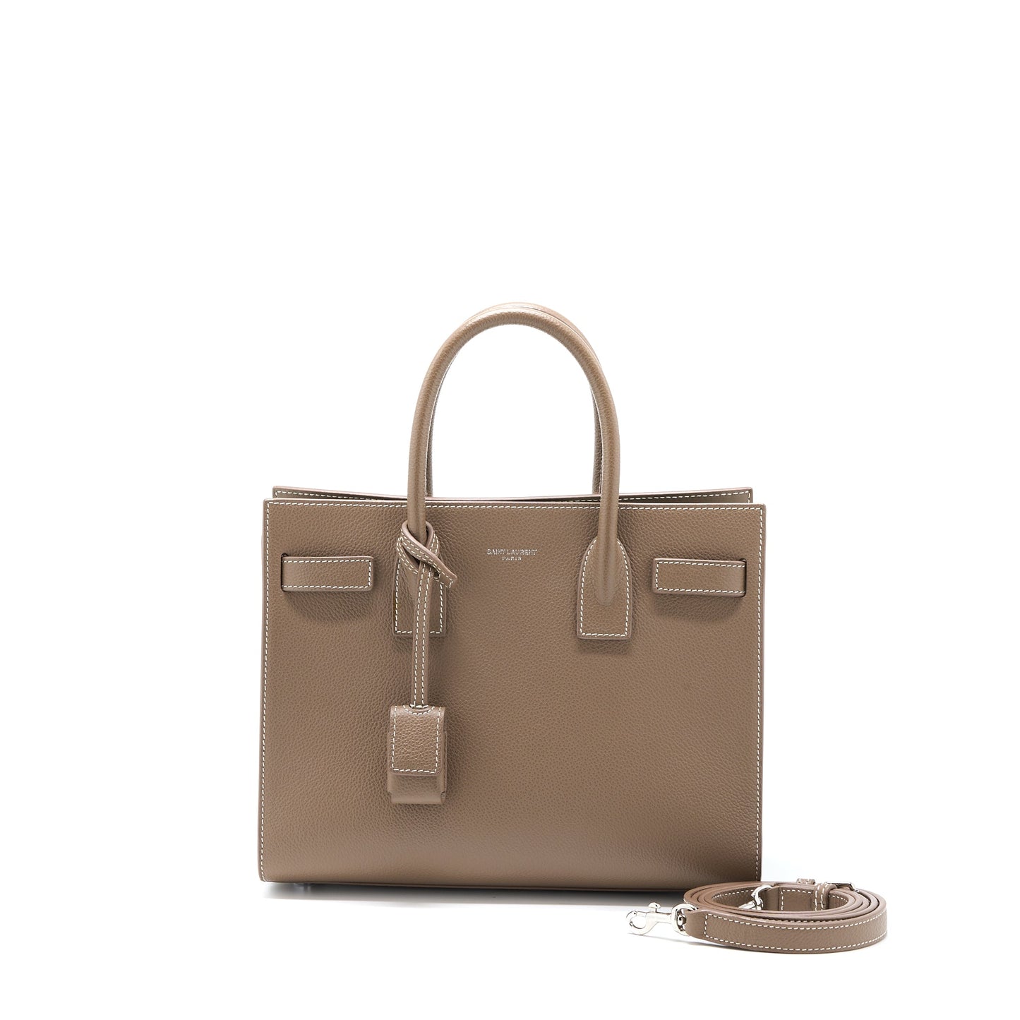 Saint Laurent Sac De Jour Calfskin Taupe