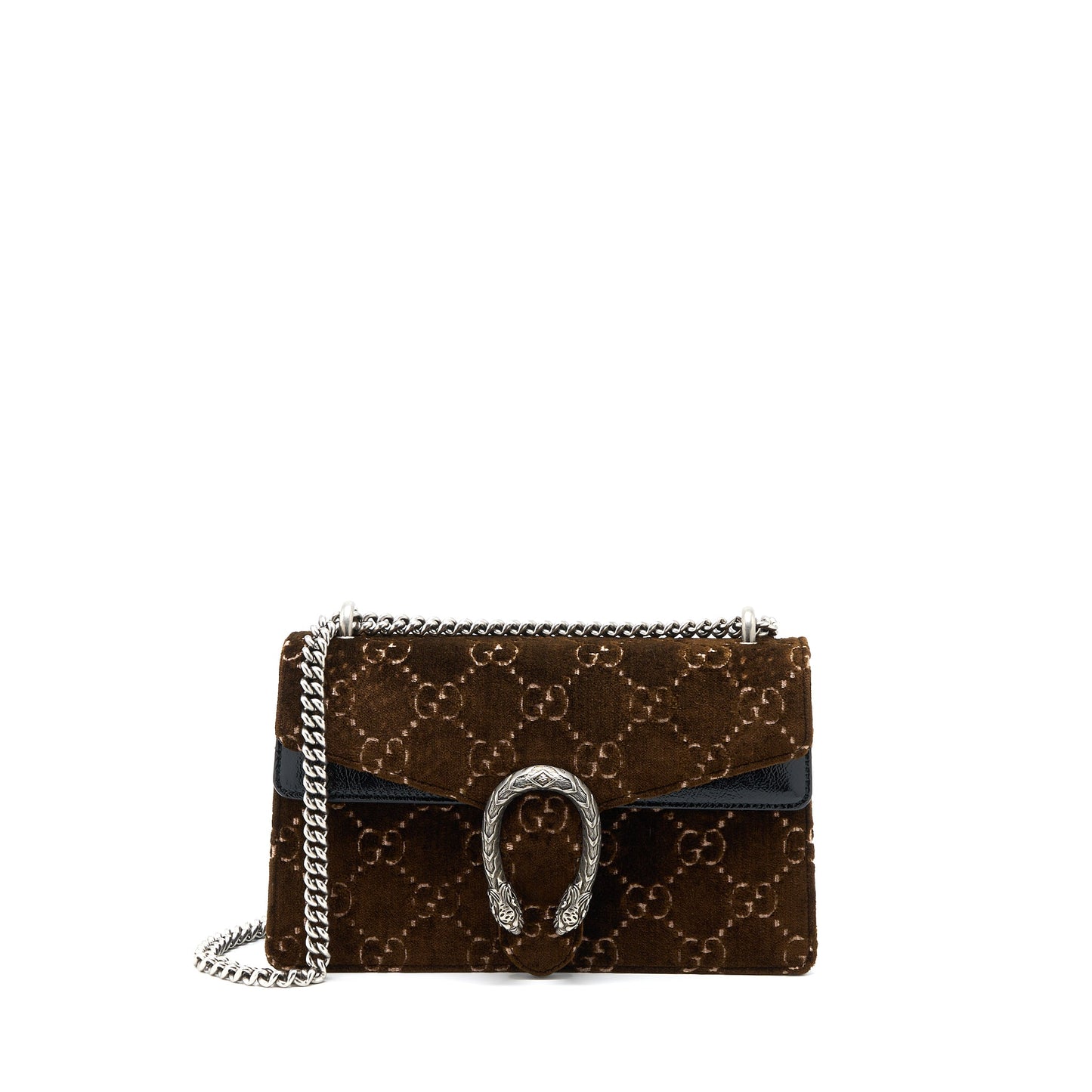Gucci Small Dionysus Supreme Velvet Brown