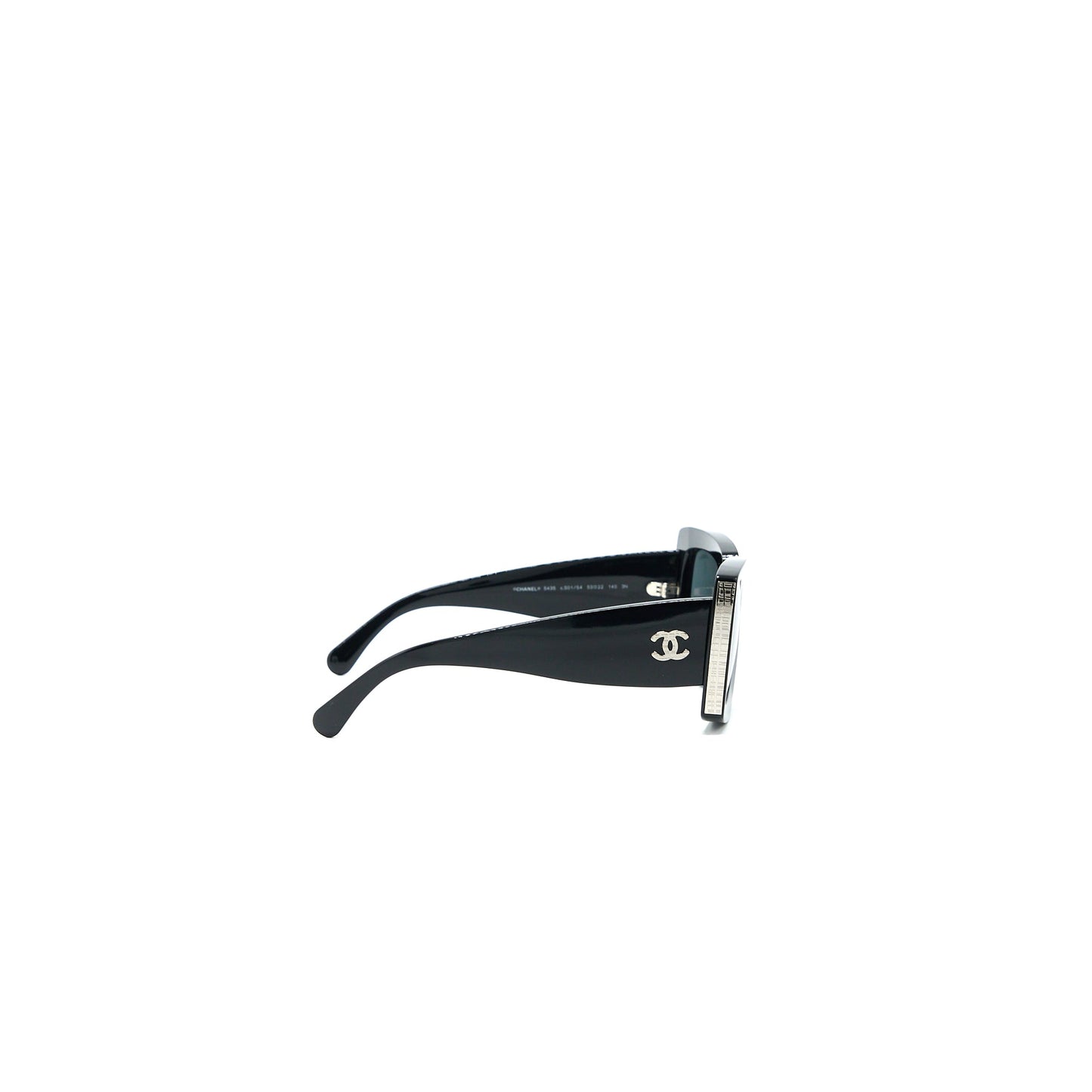 Chanel 5435 Rectangular Sunglasses Black LGHW