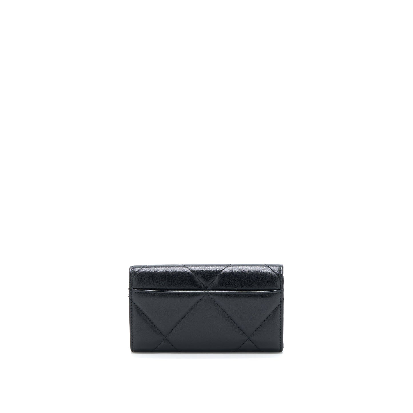Chanel 19 Flap Wallet Lambskin Black GHW