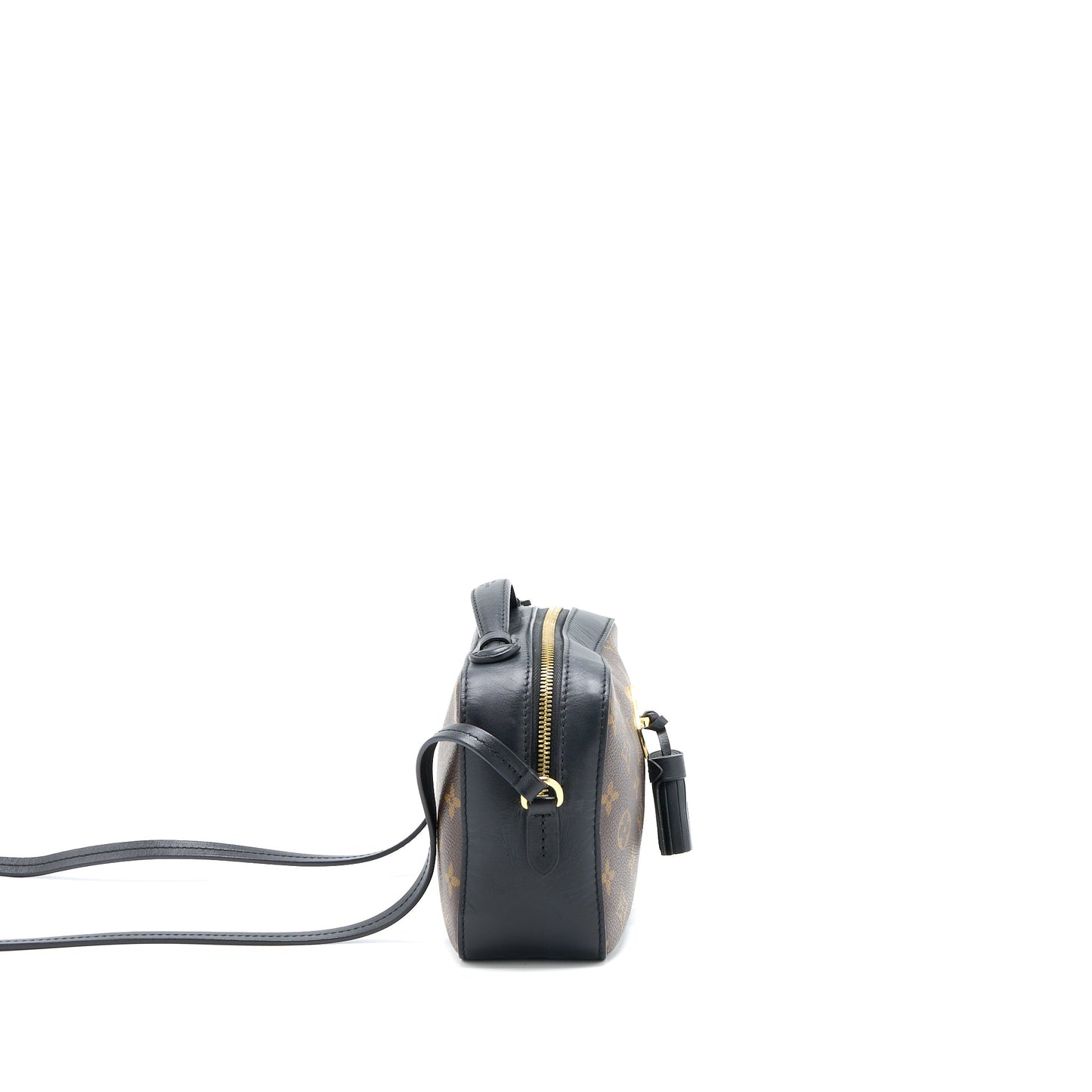 Louis Vuitton Crossbody Camera Purse Monogram Canvas/Black Leather