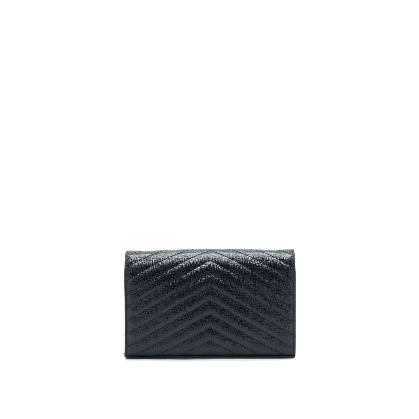 Saint Laurent Envelope Chain Wallet Black with