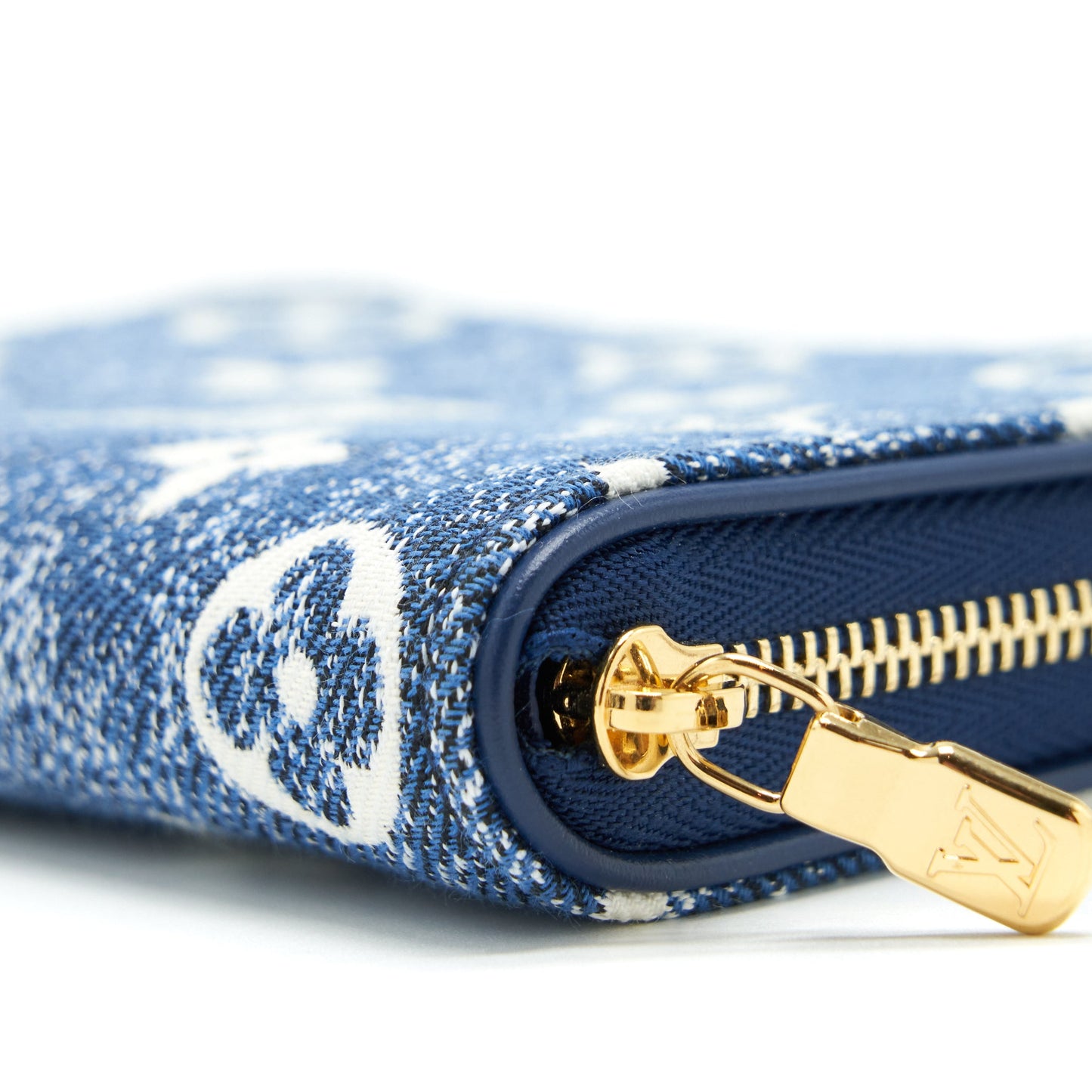 Louis Vuitton Zippy Coin Purse Monogram Jacquard Denim Blue