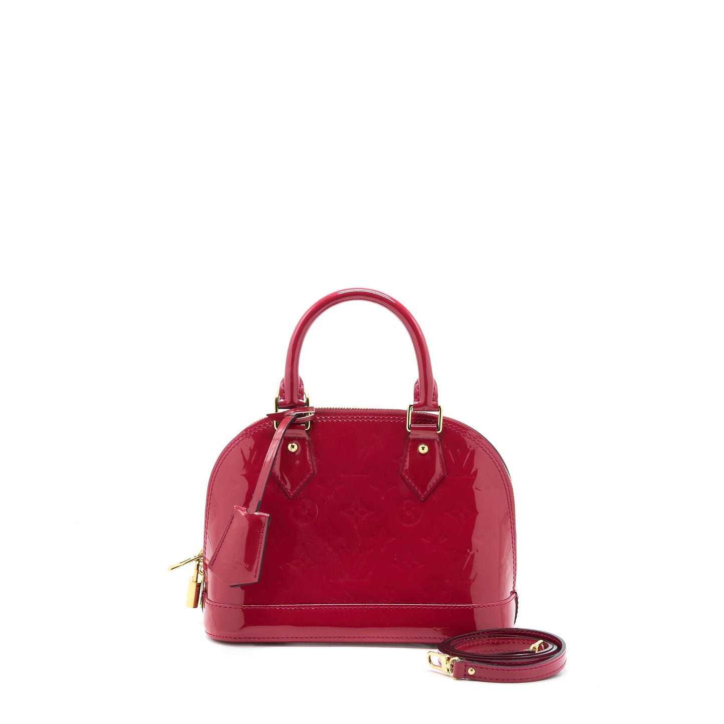 Louis Vuitton Alma Monogram Vernice Pink
