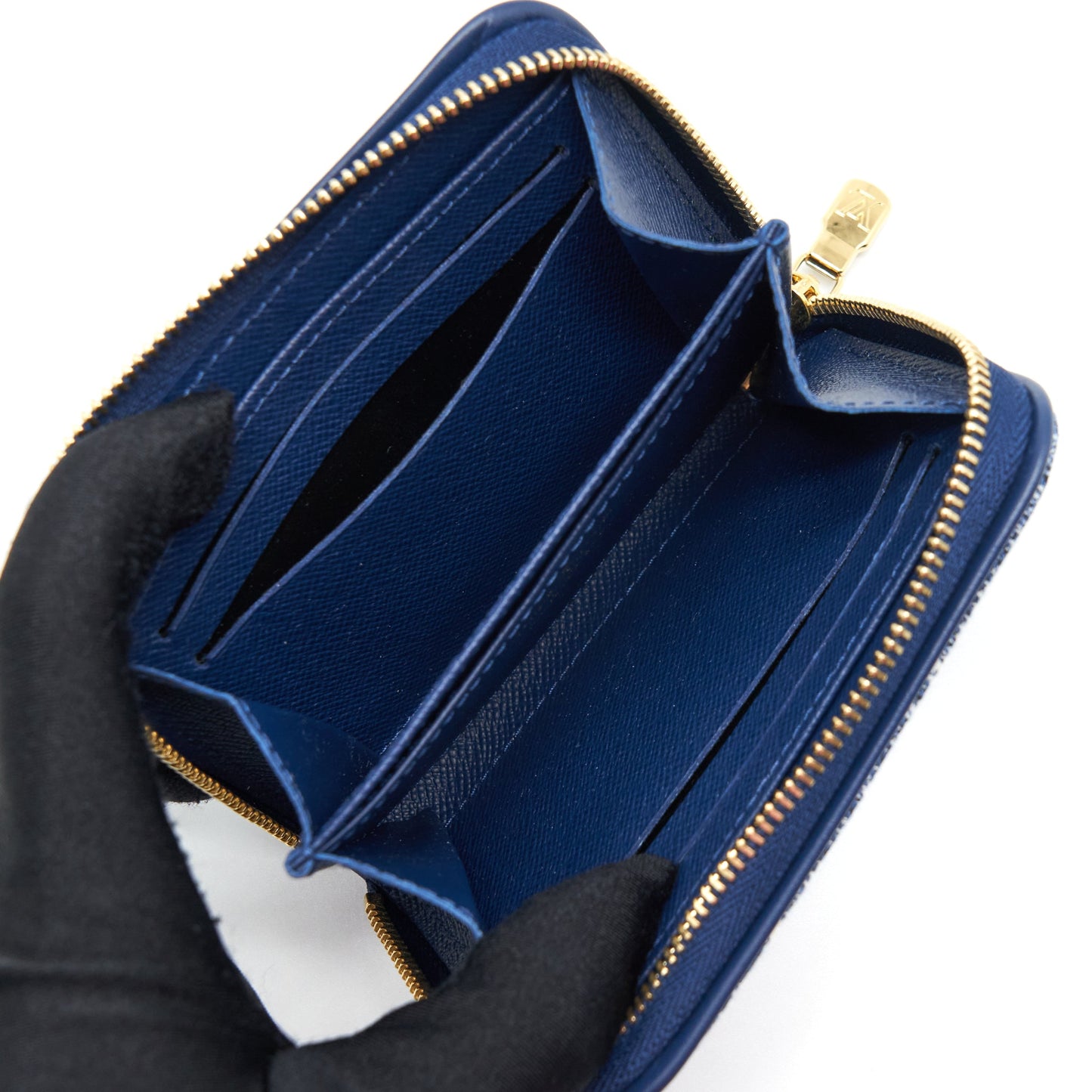 Louis Vuitton Zippy Coin Purse Monogram Jacquard Denim Blue