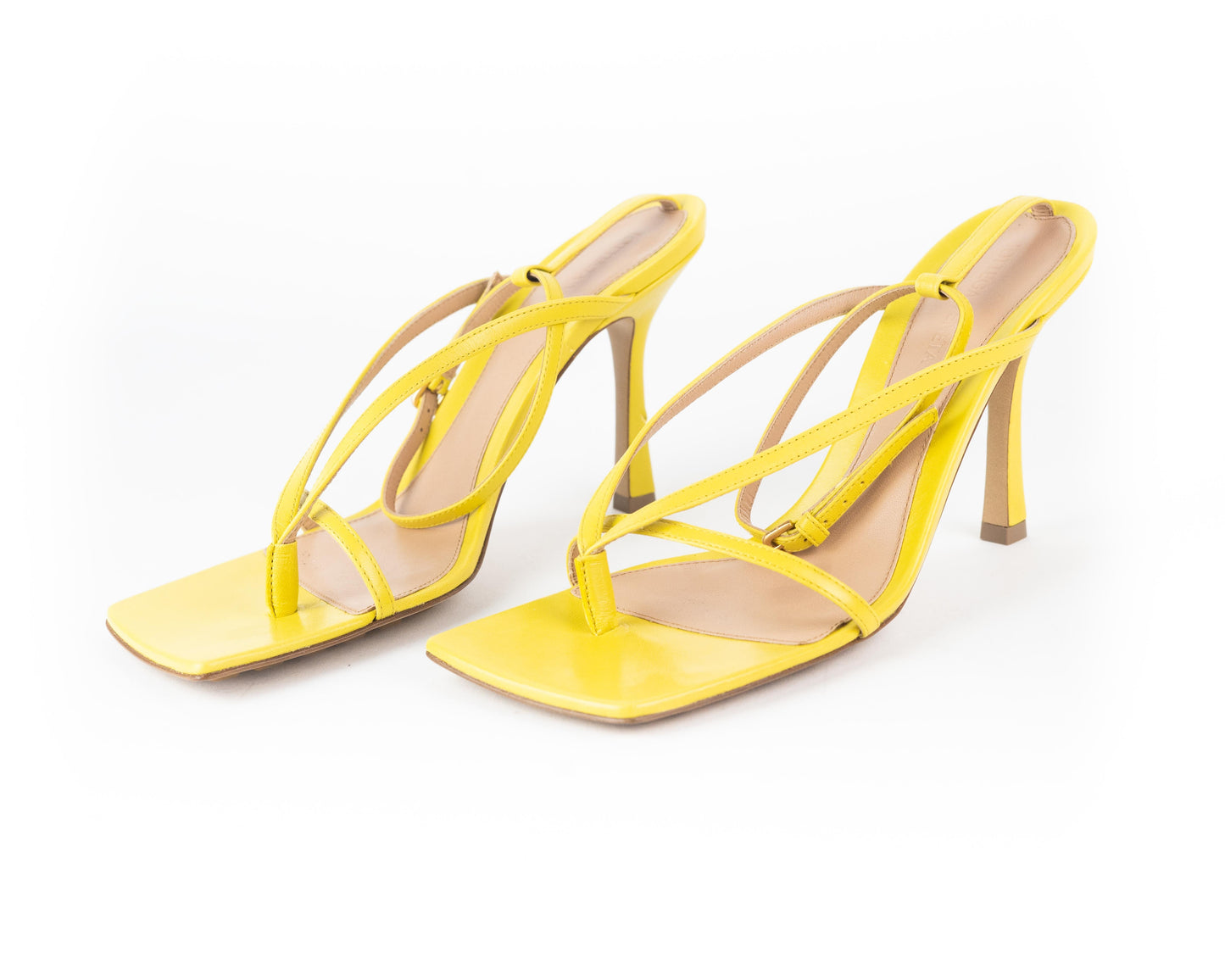 Bottega Veneta Square Toe Stretch Sandals