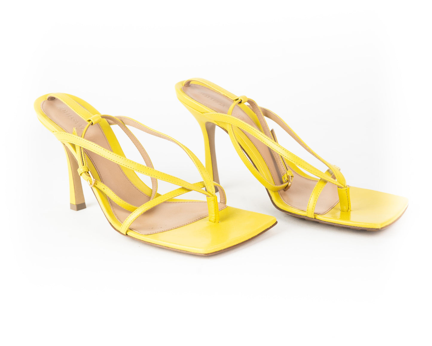 Bottega Veneta Square Toe Stretch Sandals