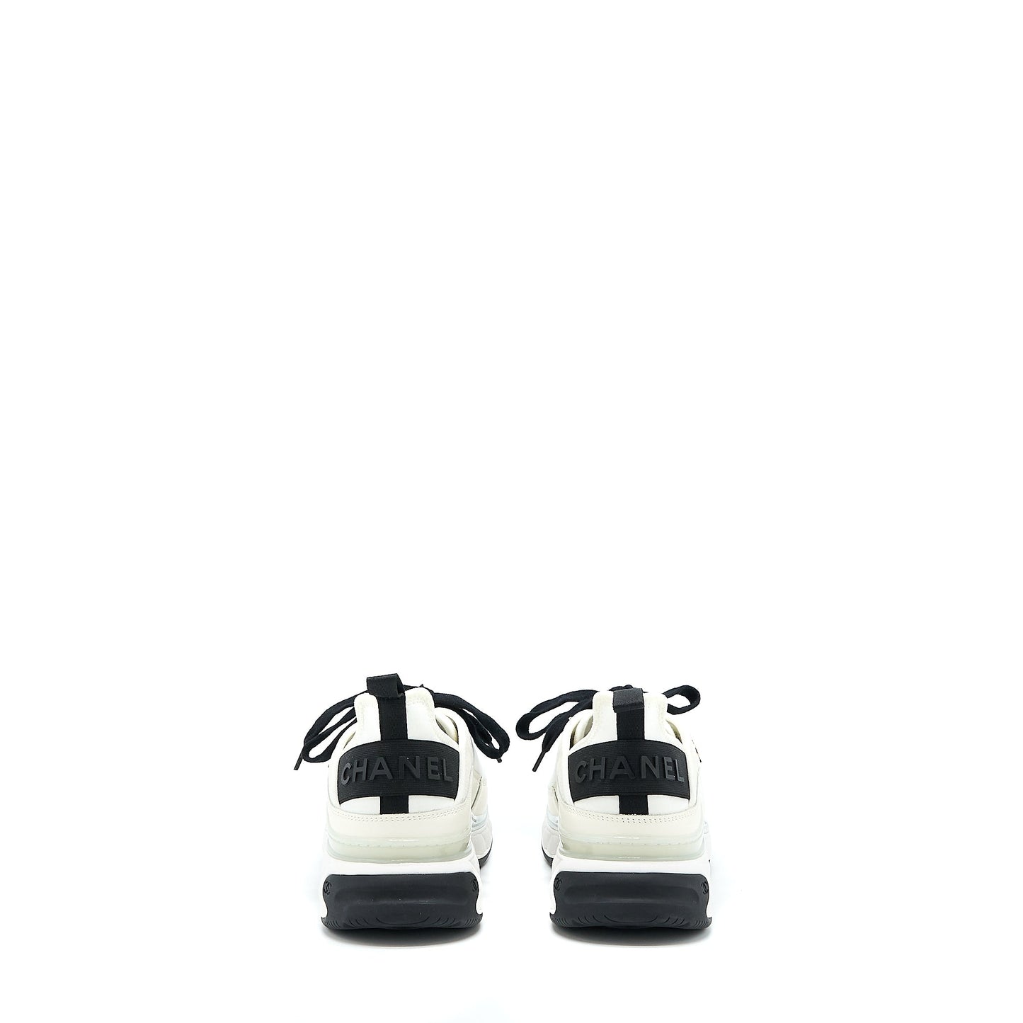 Chanel Size 41 Sport Trail Sneaker Suede/Calfskin White/Black GHW