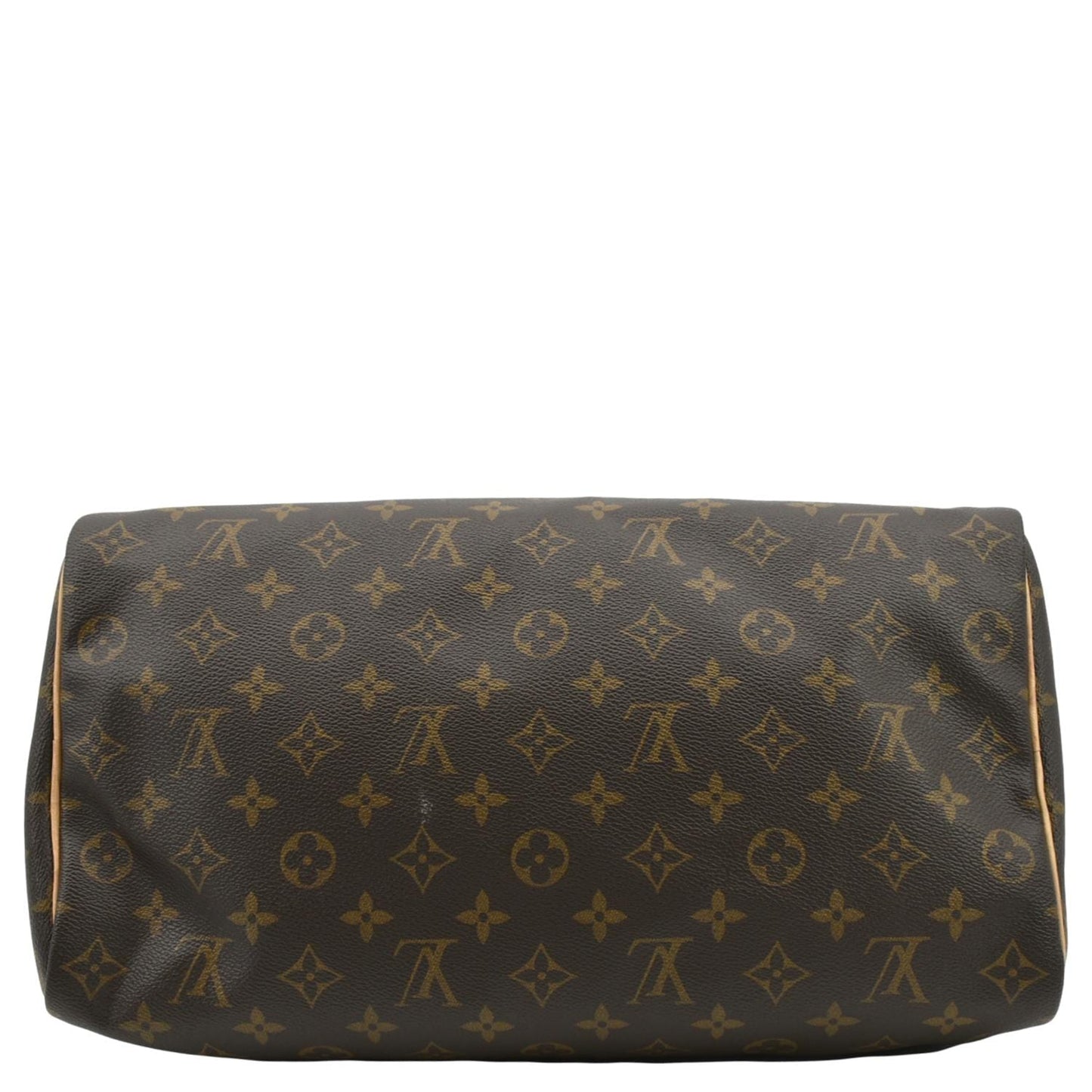 LOUIS VUITTON Speedy 35 Monogram Canvas Satchel Bag Brown
