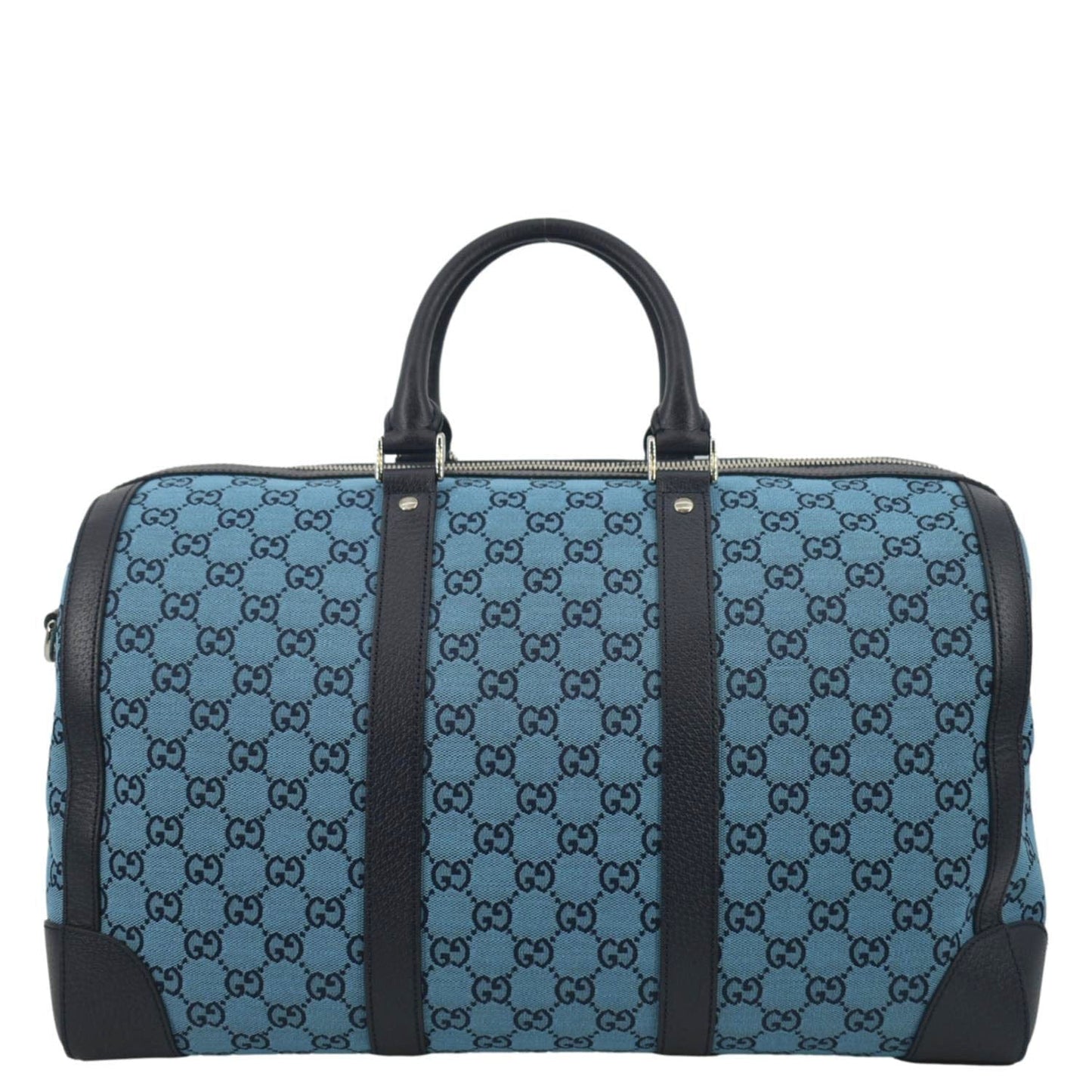 GUCCI Ophidia Duffle GG Supreme Canvas Satchel Bag Blue 648085