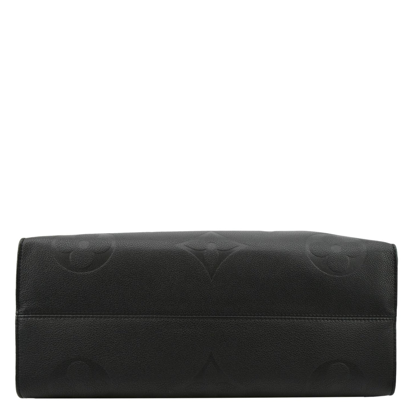 LOUIS VUITTON Onthego GM Monogram Empreinte Leather Tote Shoulder Bag Black