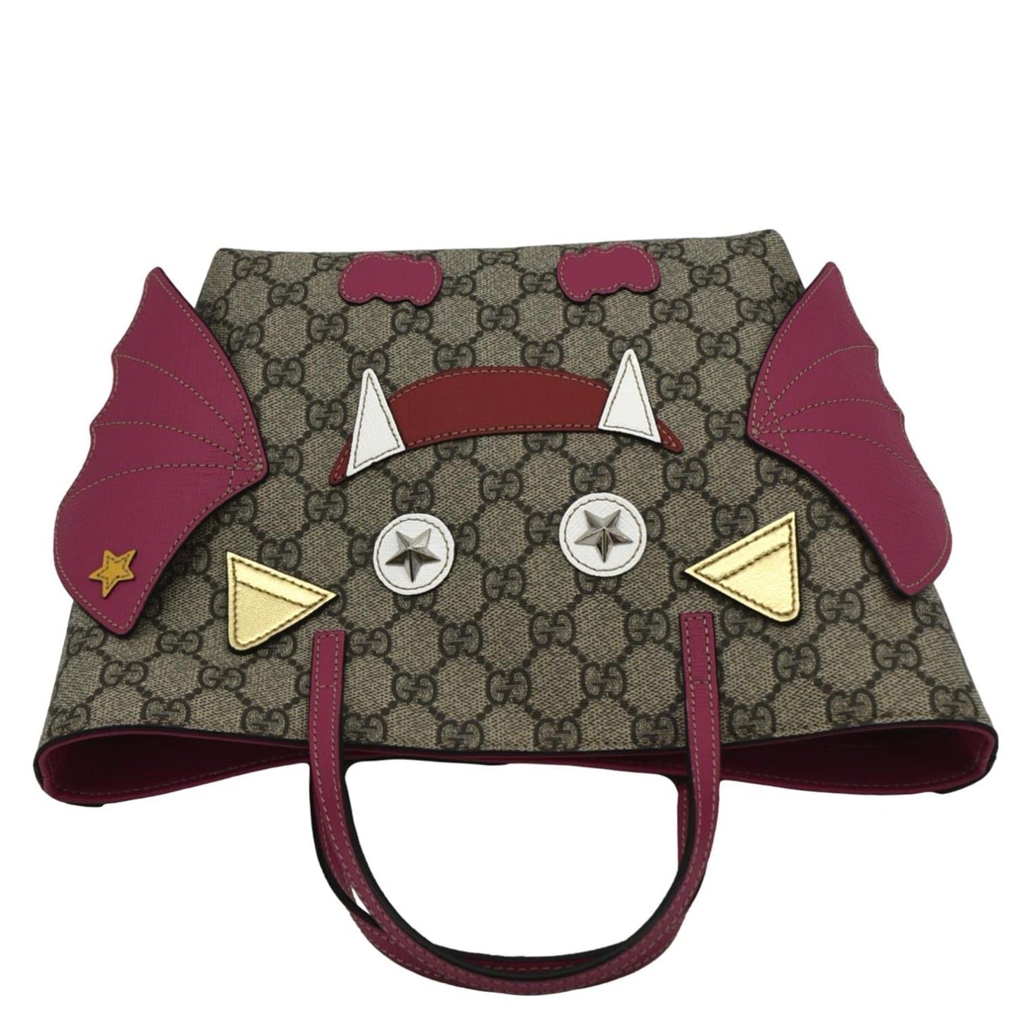 GUCCI Kids Bat  Canvas Tote Bag Pink 525522