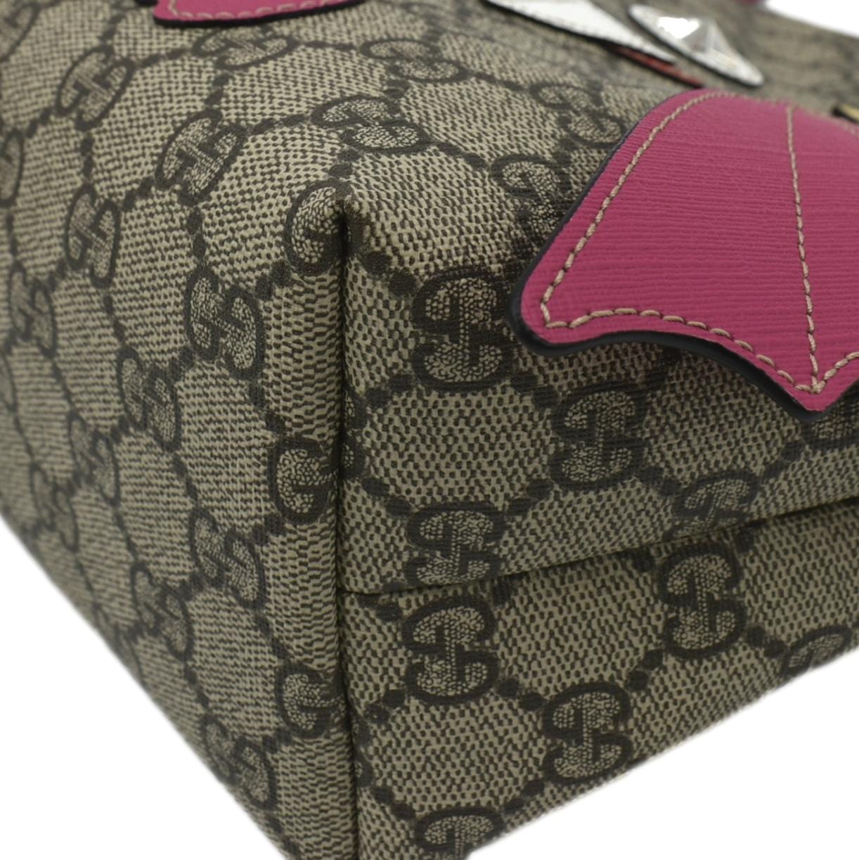 GUCCI Kids Bat  Canvas Tote Bag Pink 525522