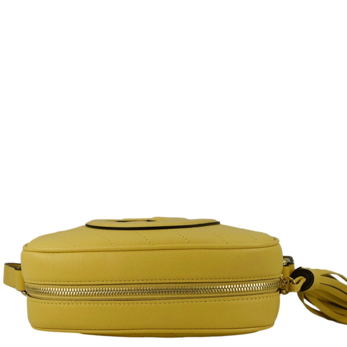 GUCCI Blondie Leather Camera  Crossbody Bag Yellow 742360