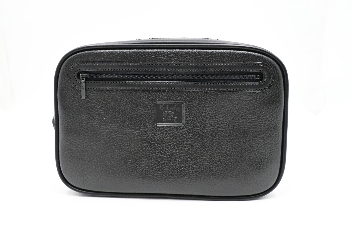 Burberry Wrist Pouch in Black Leather