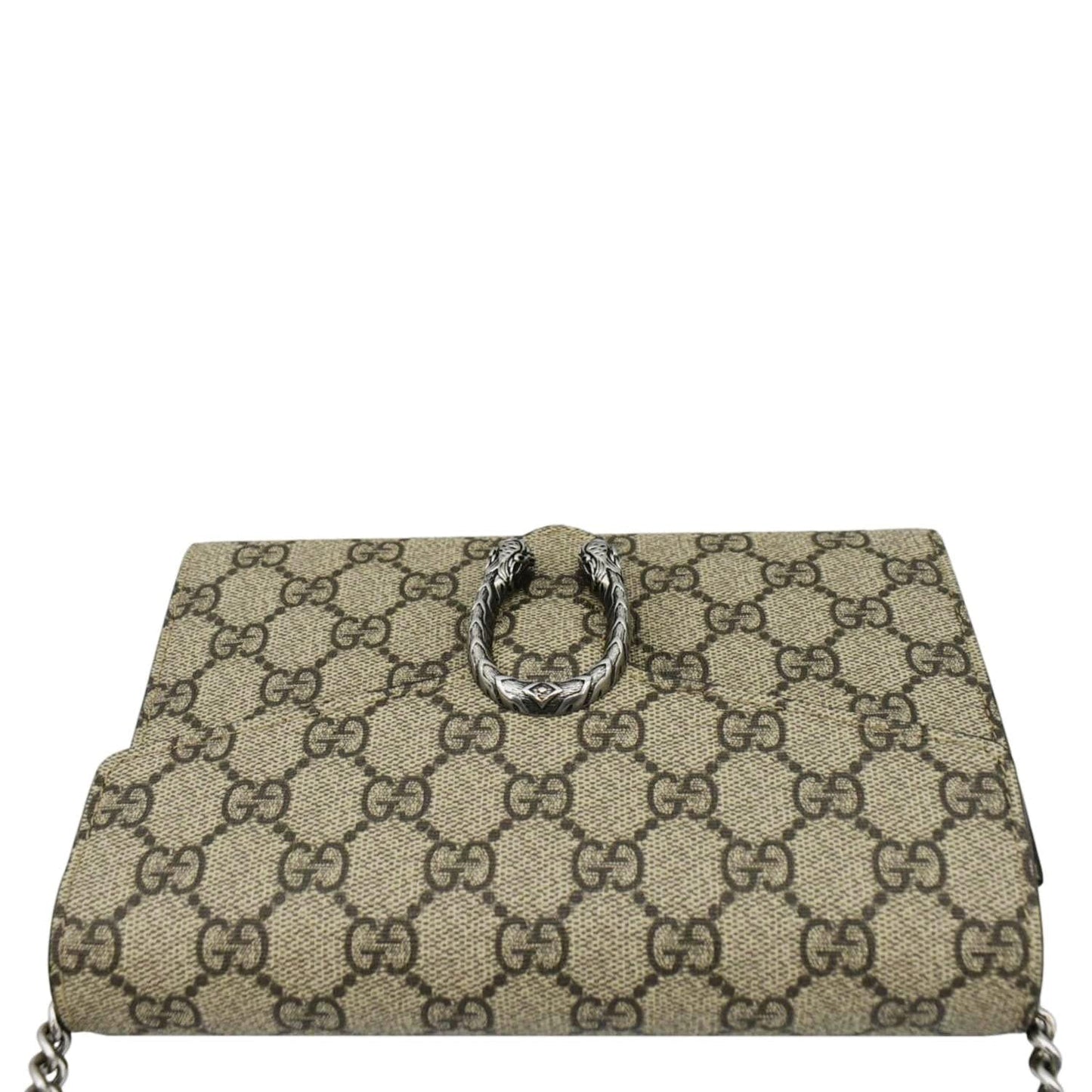 GUCCI Dionysus Small GG Supreme Canvas Crossbody Bag Beige  401231