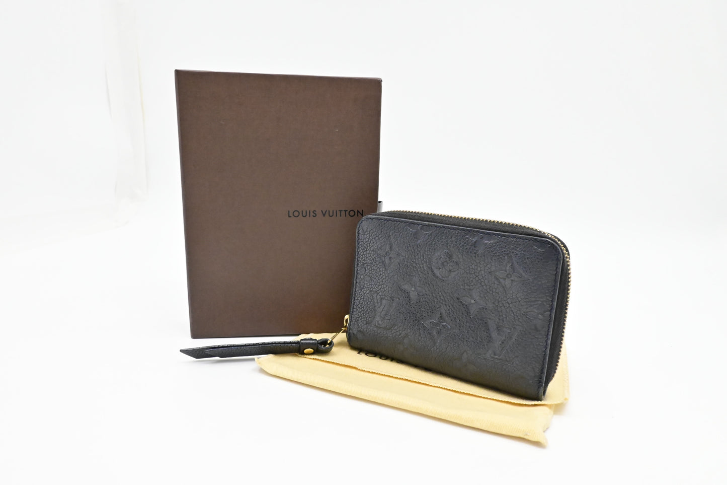 Louis Vuitton Compact Zippy Wallet in Bleu Infini Empreinte Leather