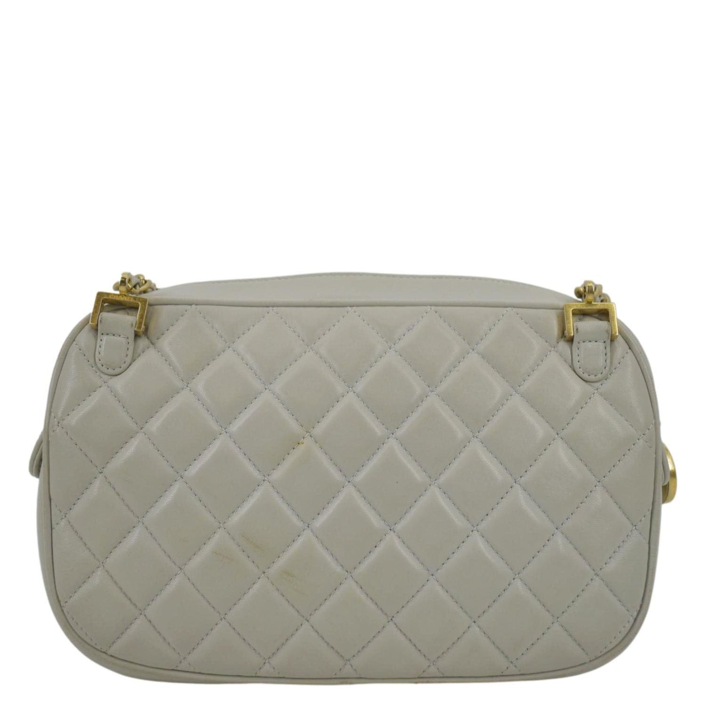 CHANEL Misia CC Chain Camera Lambskin Leather Shoulder Bag Gray