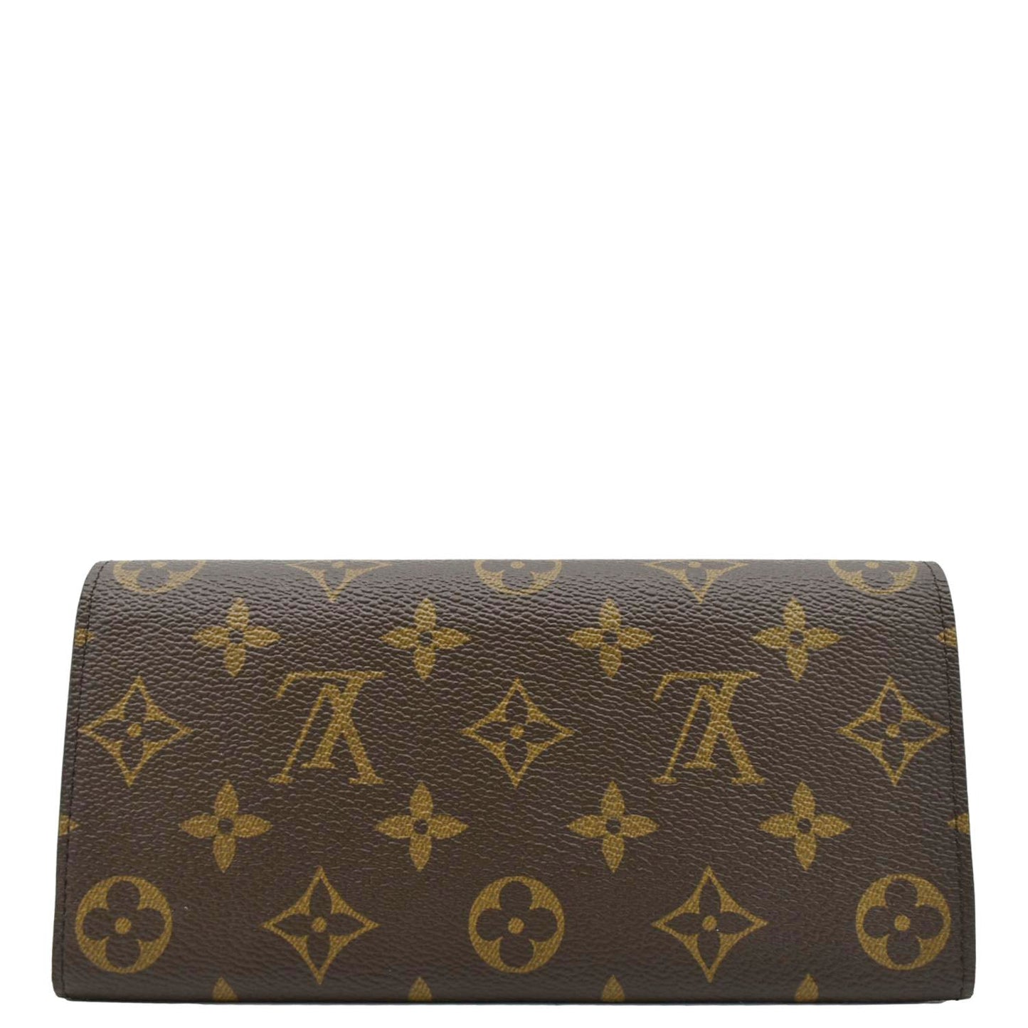 LOUIS VUITTON Emilie Monogram Canvas Wallet Brown