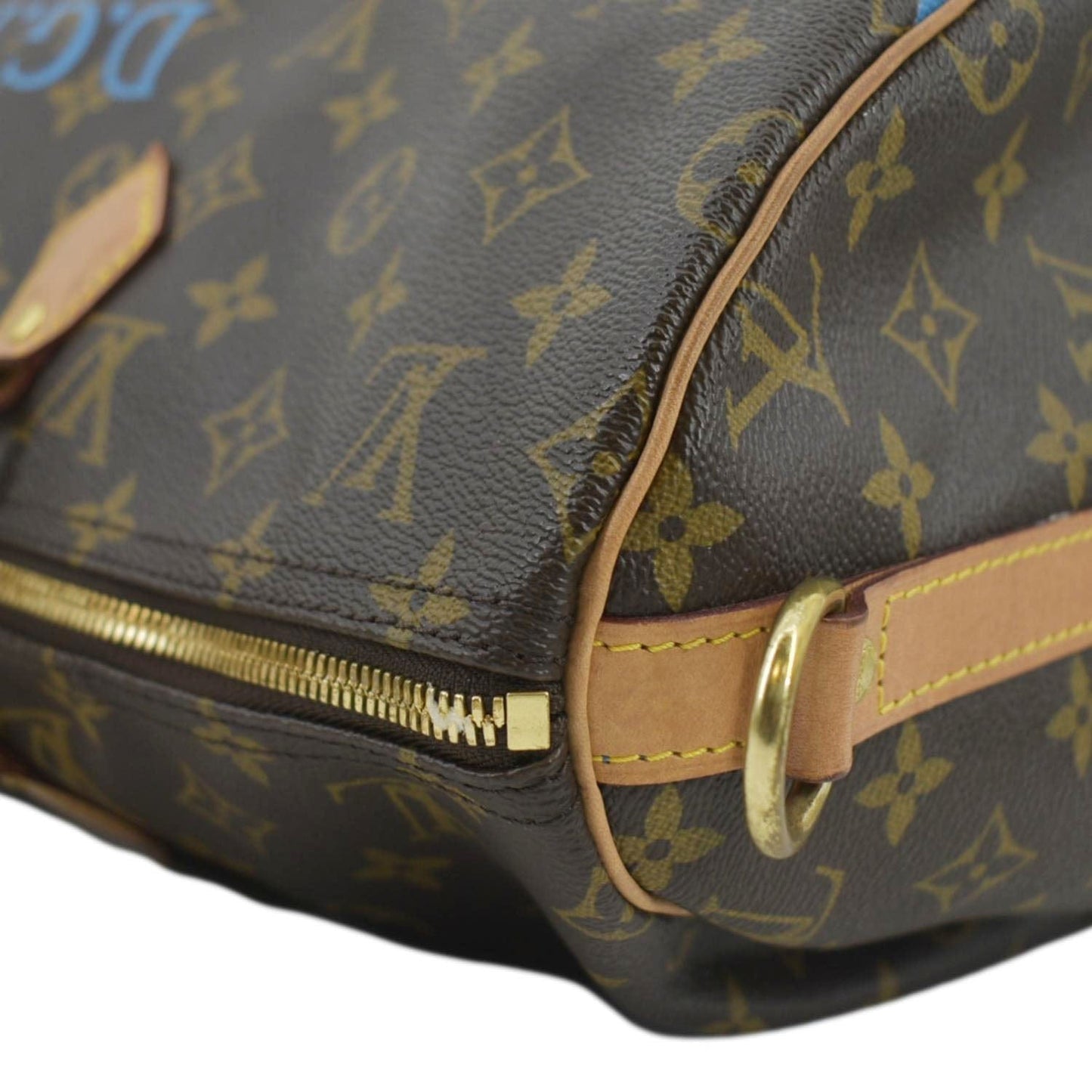 LOUIS VUITTON Speedy 40 Bandouliere Heritage Monogram Canvas Travel Bag Brown