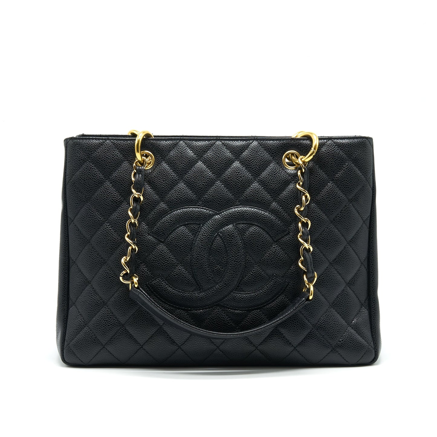 CHANEL CAVIAR GRAND SHOPPING TOTE GST BLACK