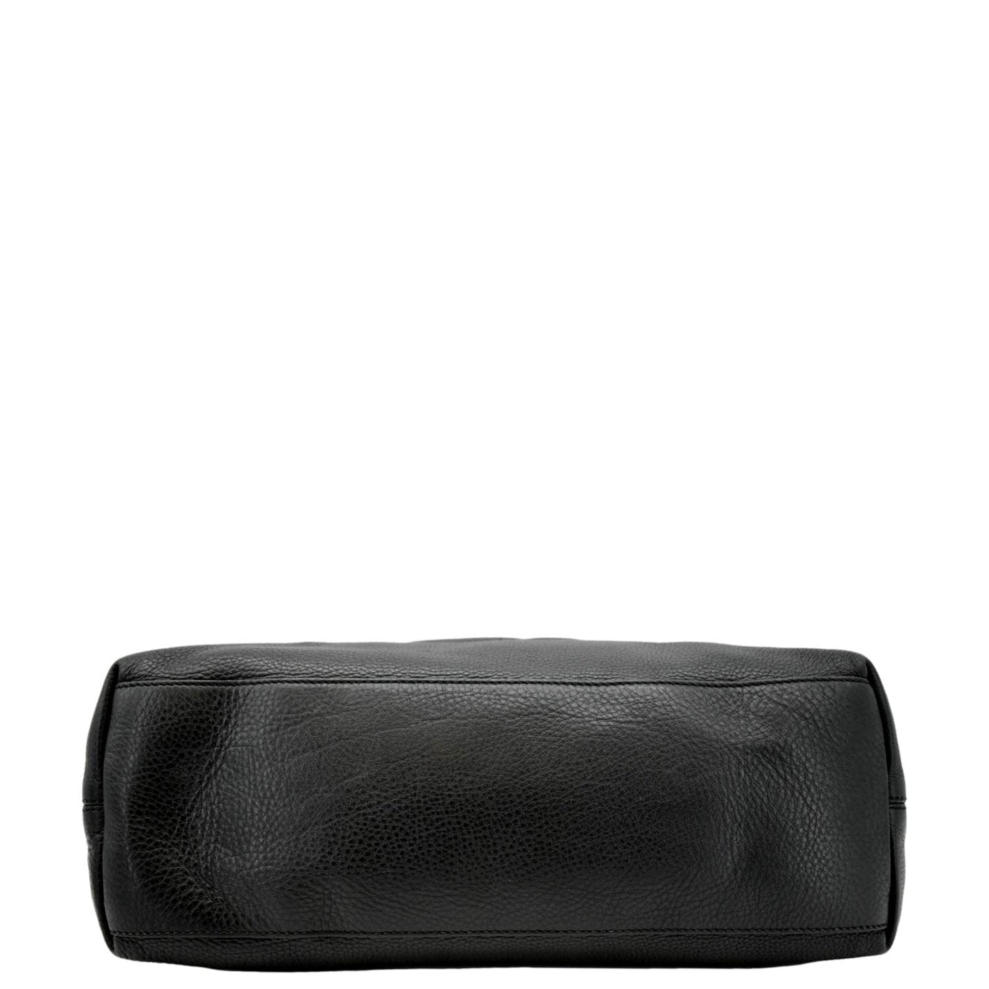 Gucci Soho Medium Pebbled Leather Shoulder Bag Black 308982